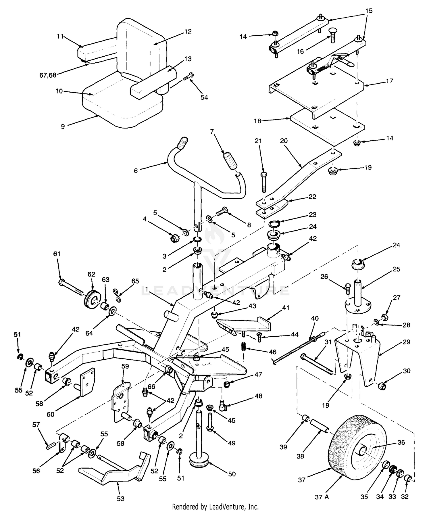 Rider Frame Assembly