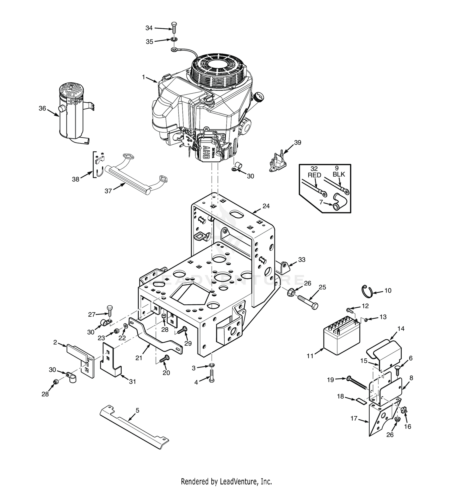 ENGINE DECK - ELECTRIC START