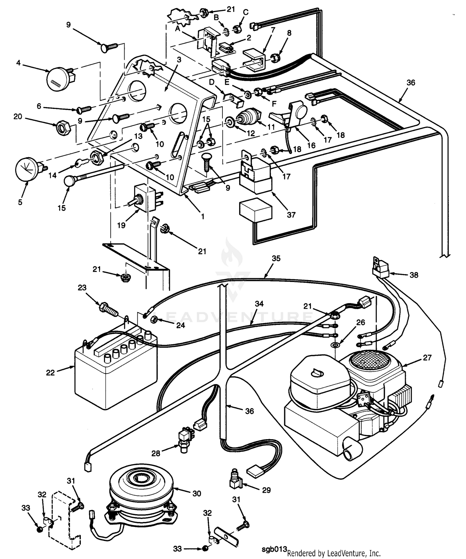 INSTRUMENT PANEL AND ELECTRICAL COMPONENTS