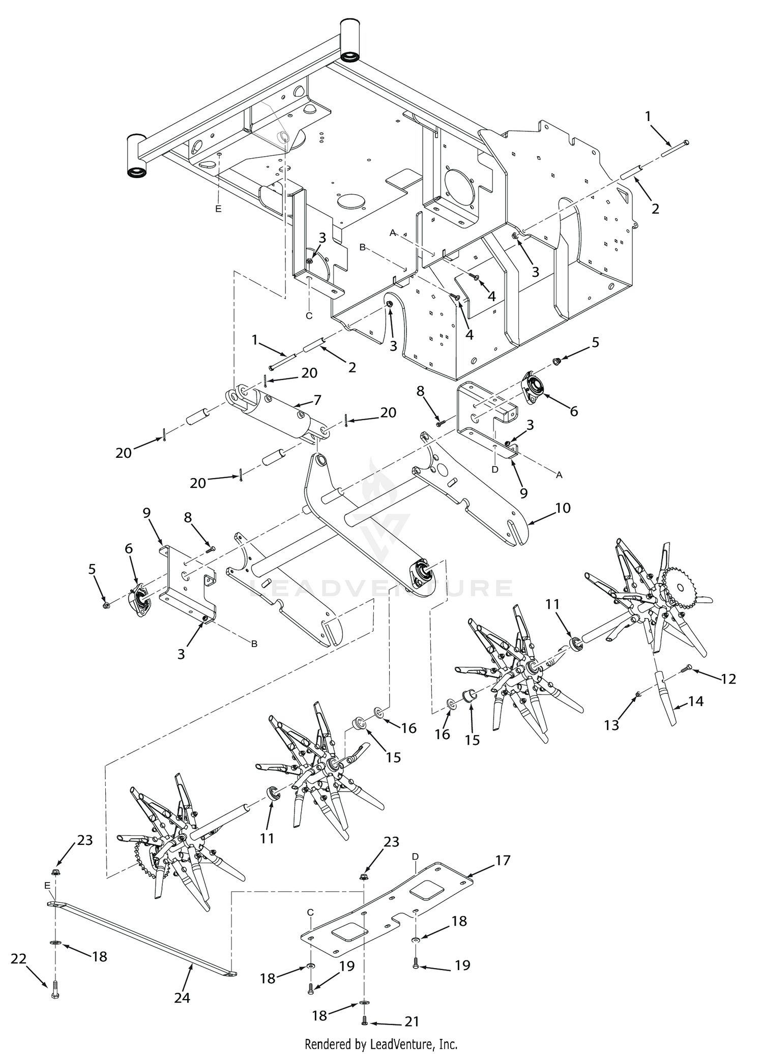 TINES AND LIFT SYSTEM