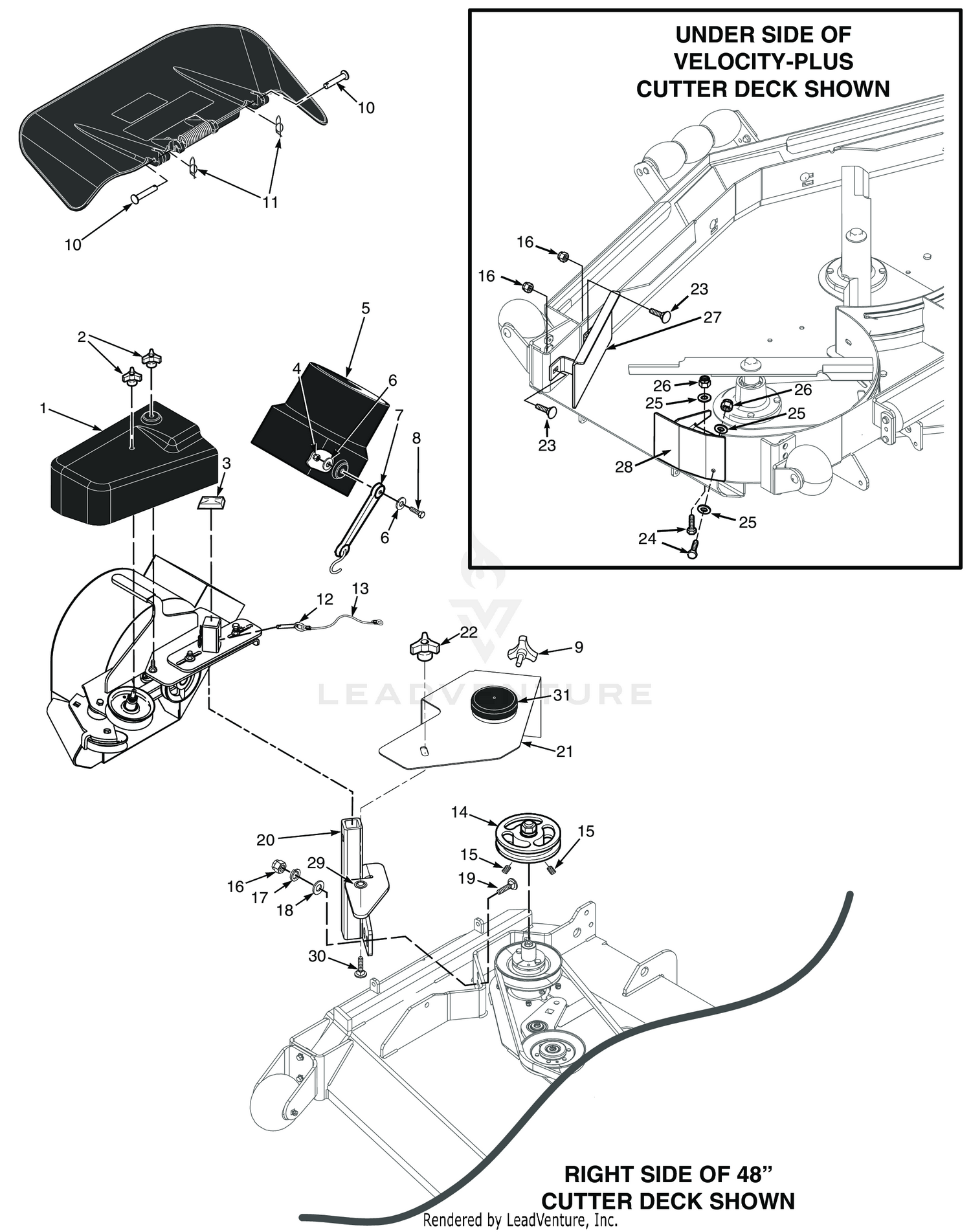 STC 48"/52" BLOWER MOUNTING COMPONENTS