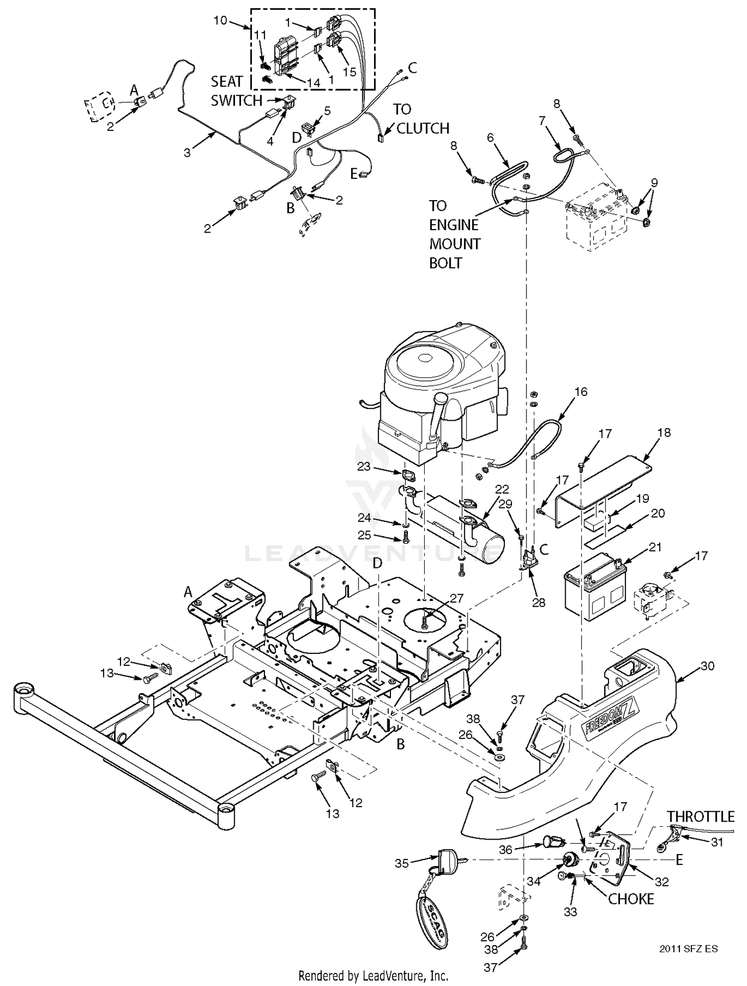 Echaust And Electrical System - SFZ48 & SFZ52