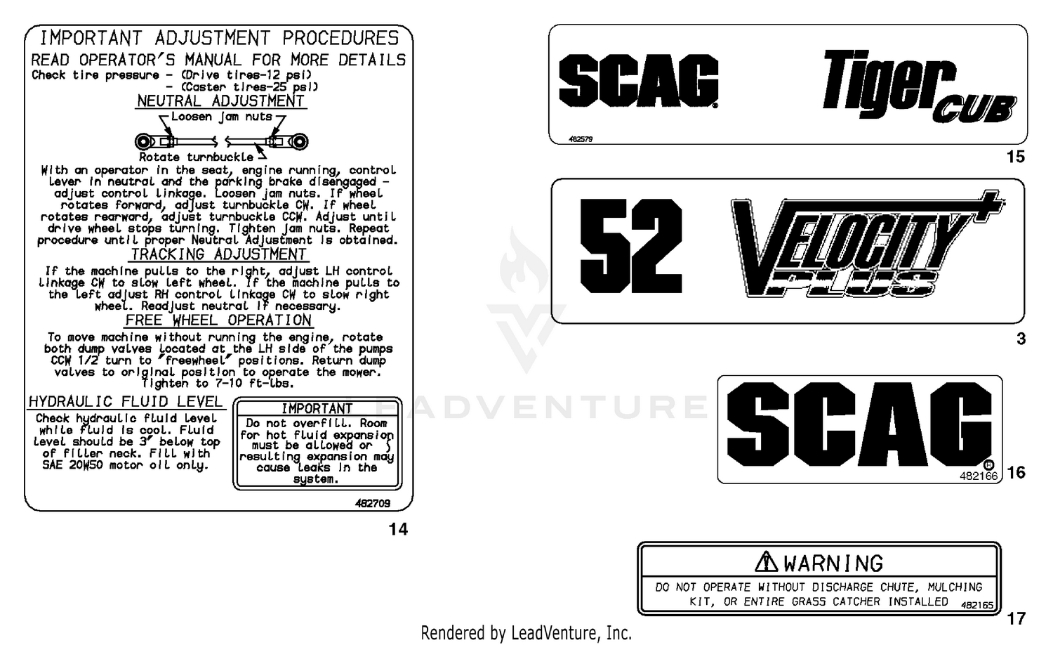 Replacement Decals And Information Plates (Part 2)