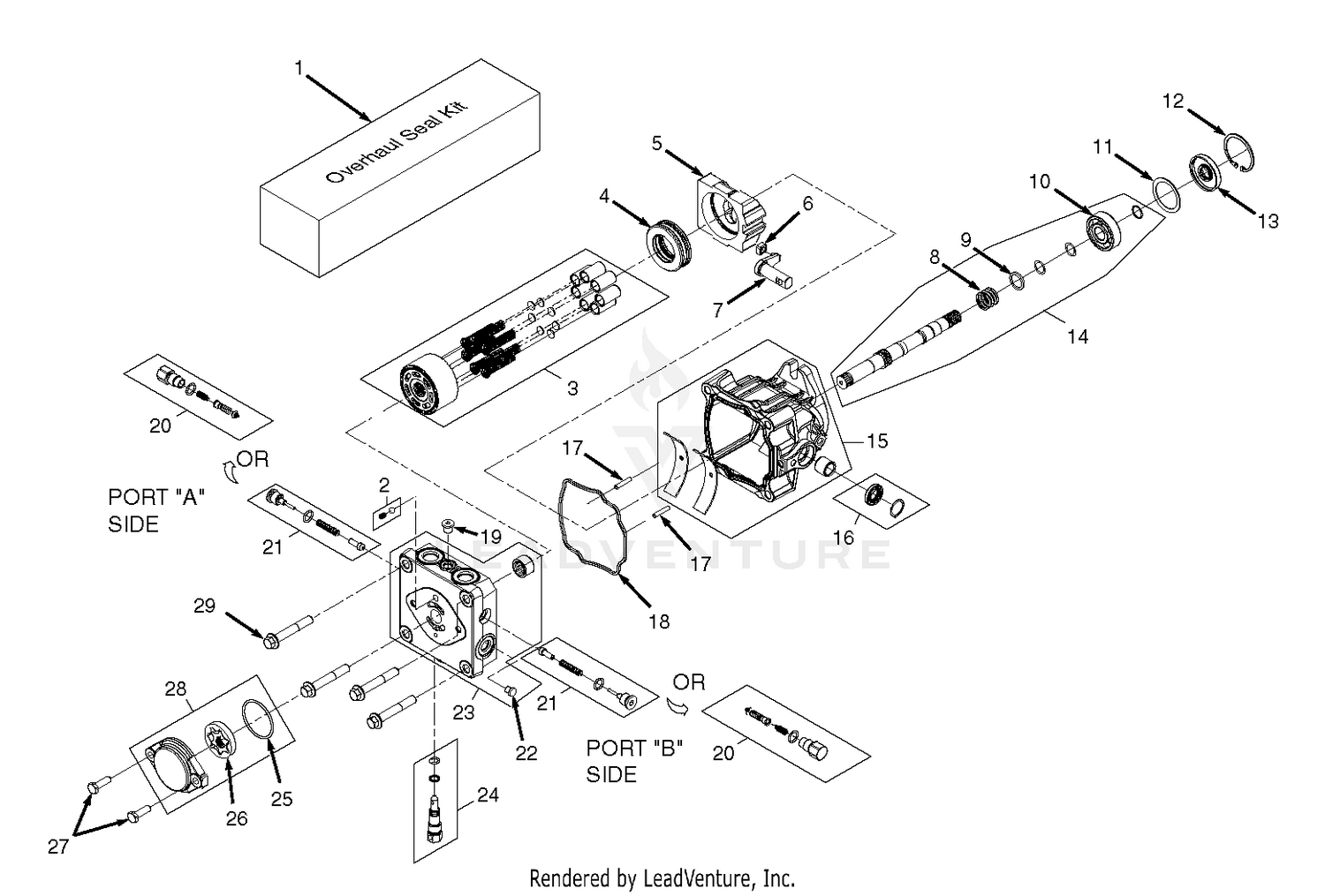BDP - 16A Hydraulic Pump Assembly