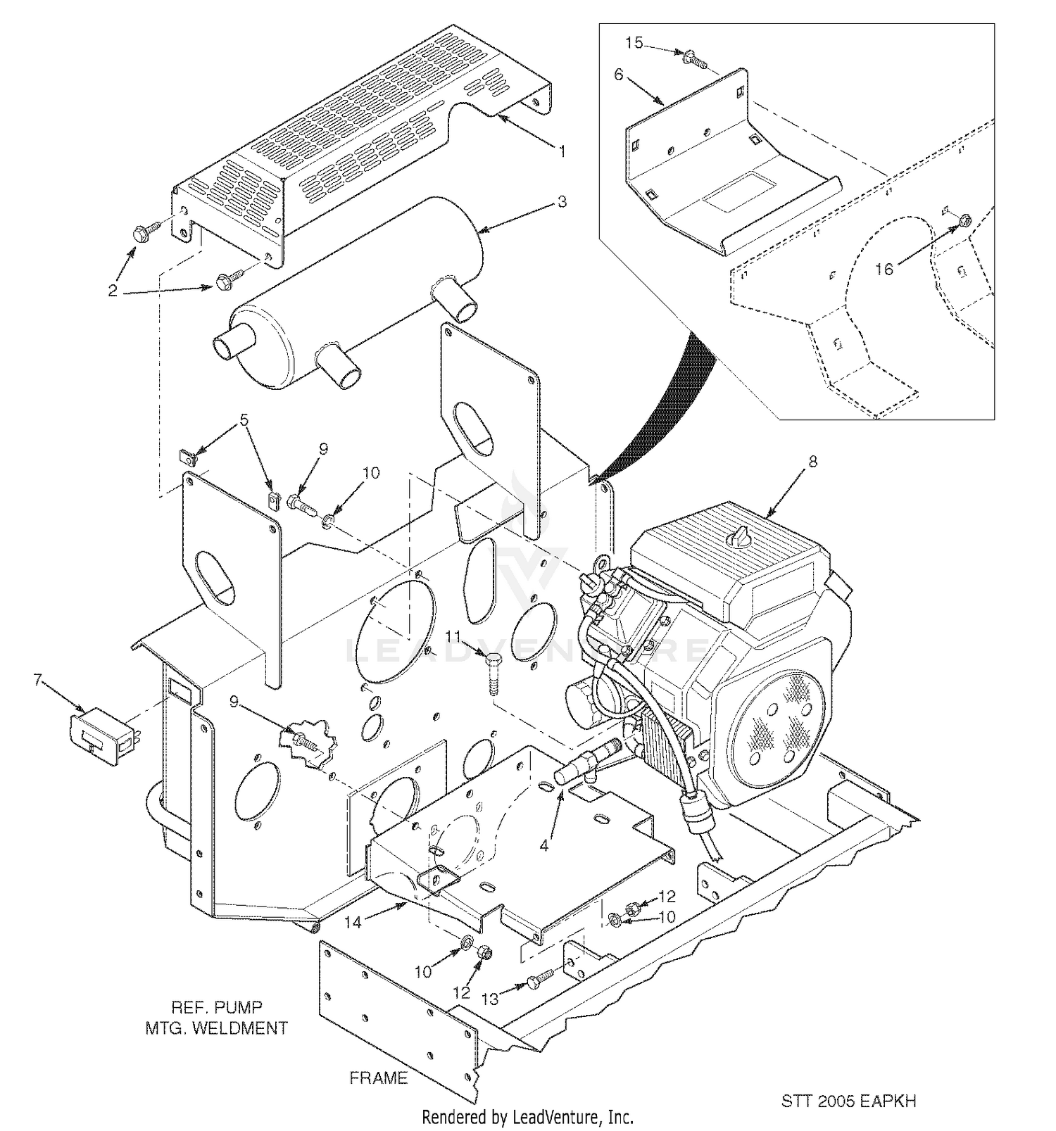 Engine And Attaching Parts - Kohler LP