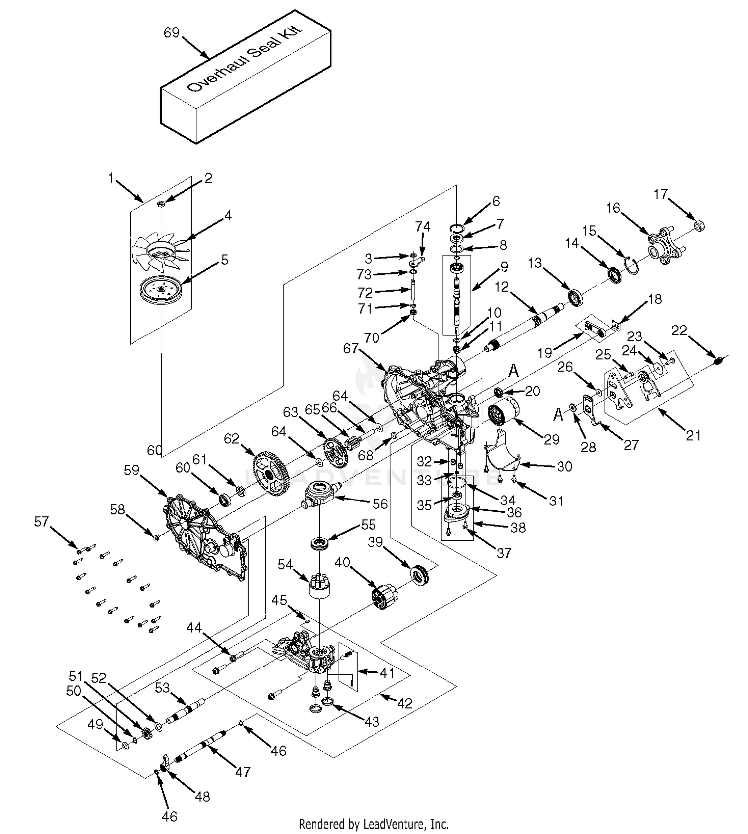 ZT-3100 Hydraulic Axle Assembly - SFZ61