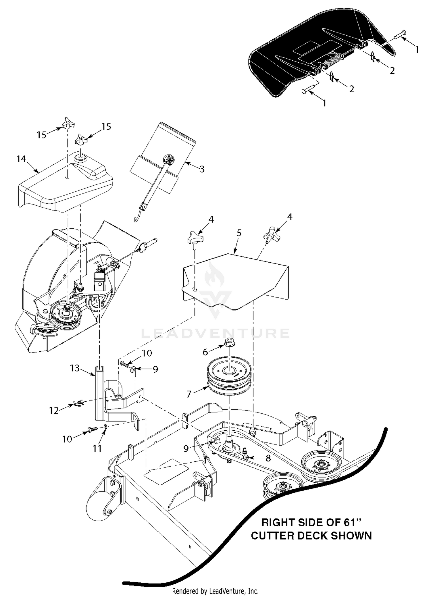 SPZ 52"/61" Blower Mounting Components