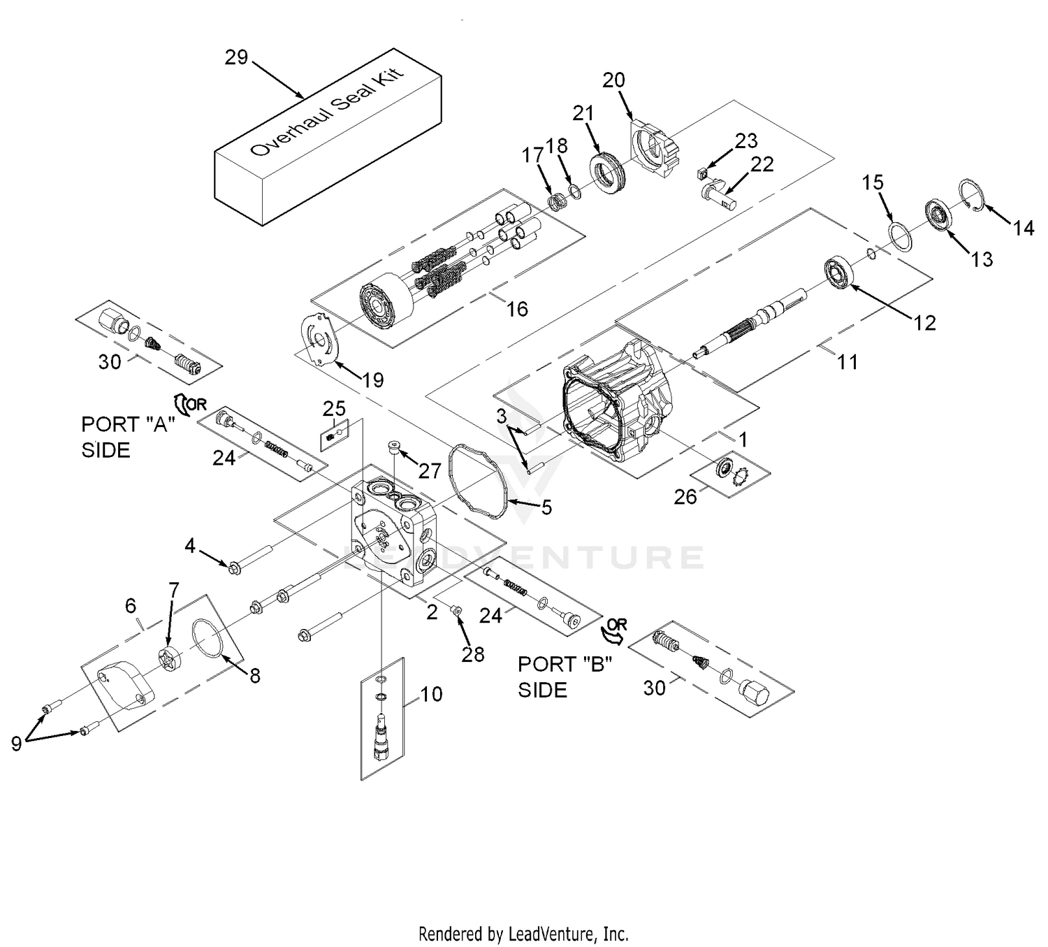 BDP-10A Hydraulic Pump Assembly