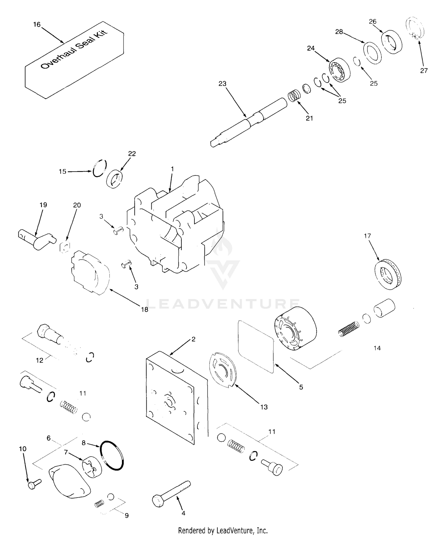 Hydraulic Pump Assembly - BDP-21L