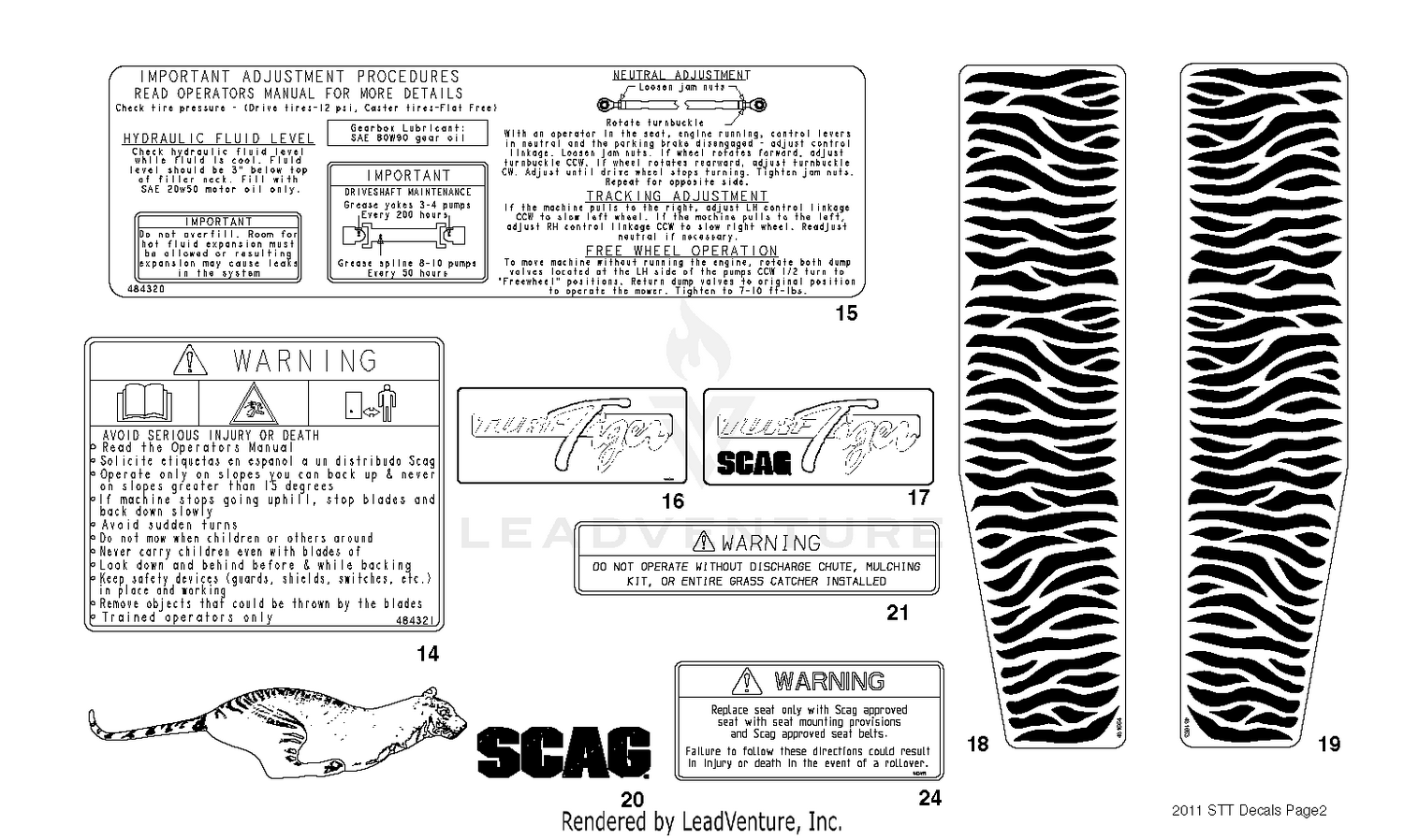 Replacement Decals And Information Plates 2