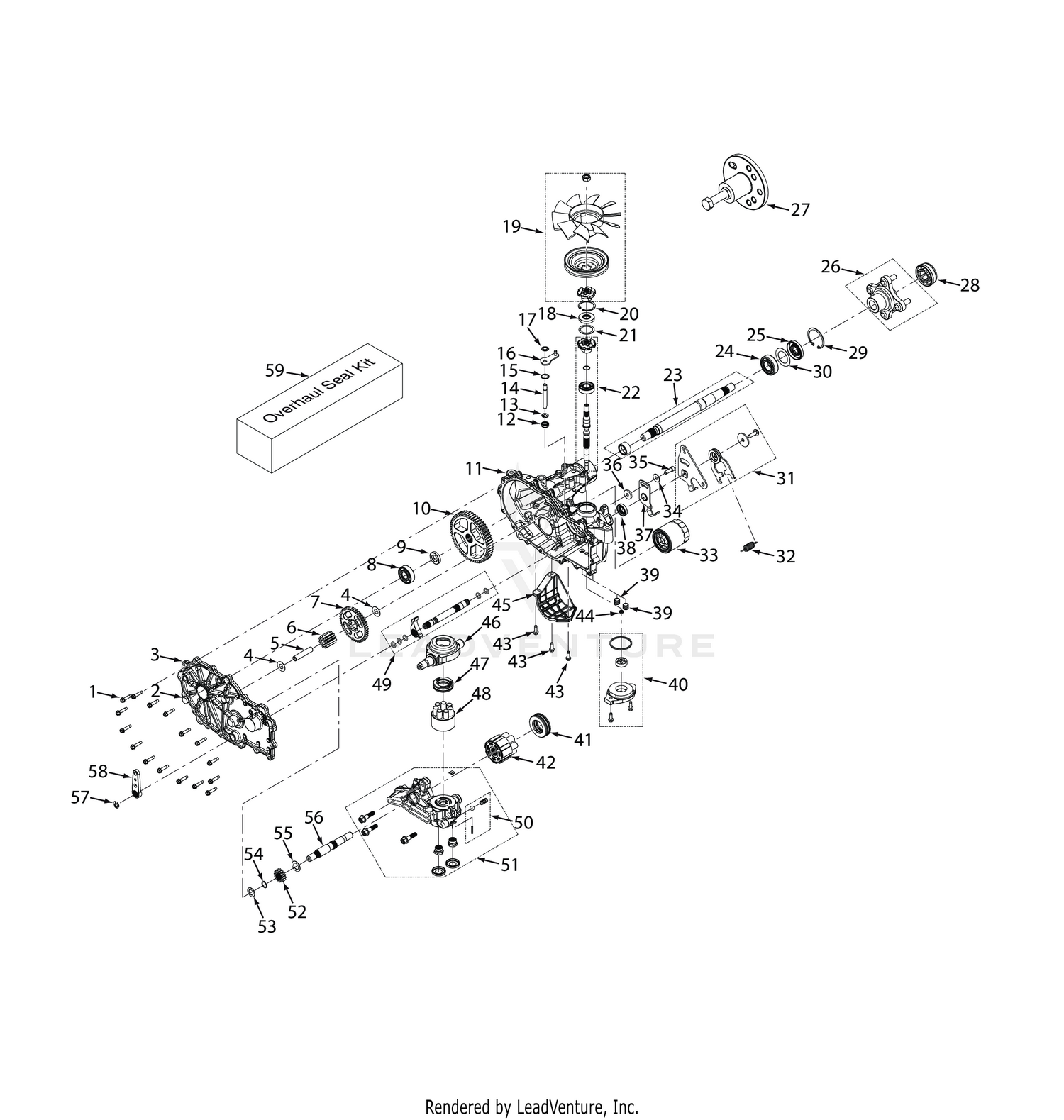 LIBERTY TRANSAXLE (ZT-2800 48/52)
