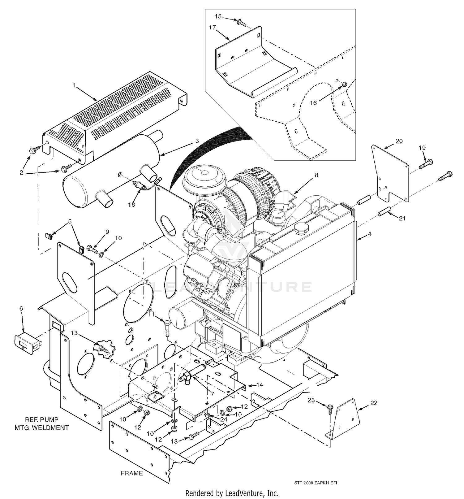 Engine & Attaching Parts - 31HP-EFI Kohler