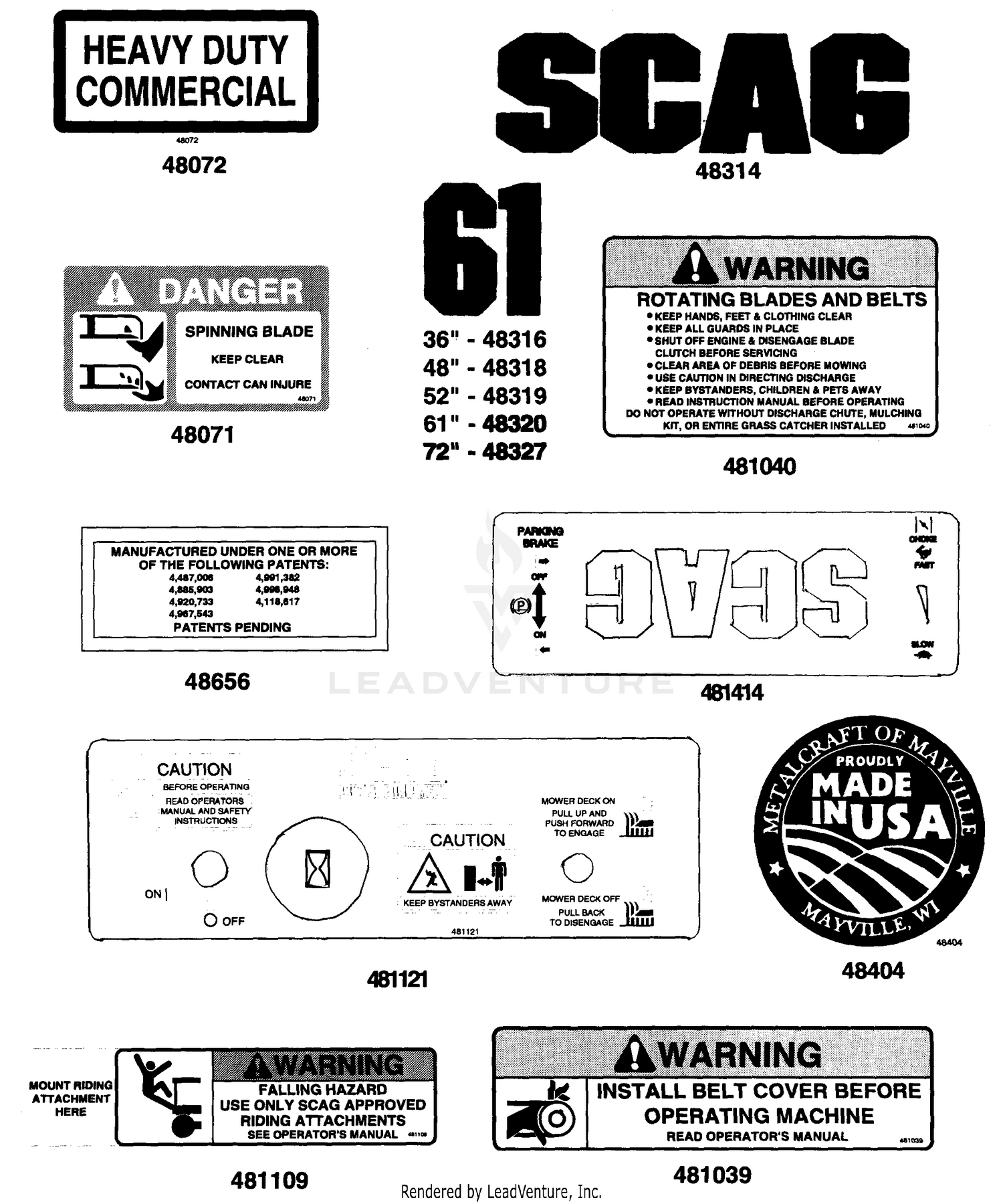 Replacement Decals & Information I