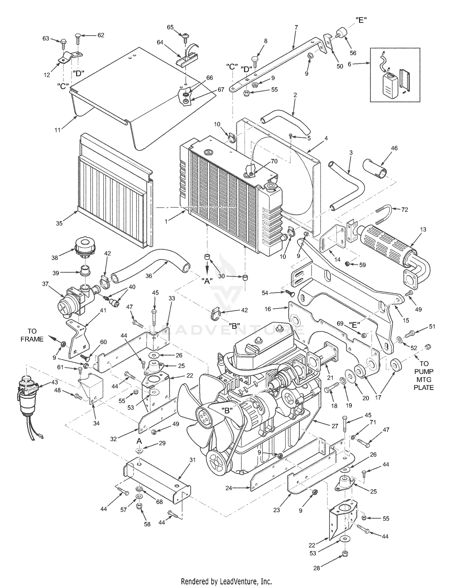 Radiator & Engine Brackets