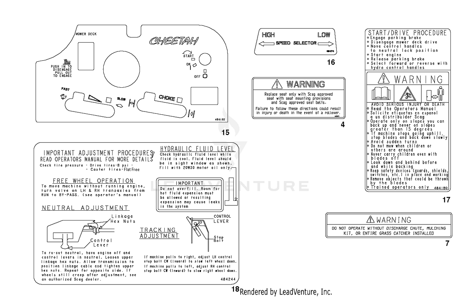 Replacement Decals And Information Plates 2