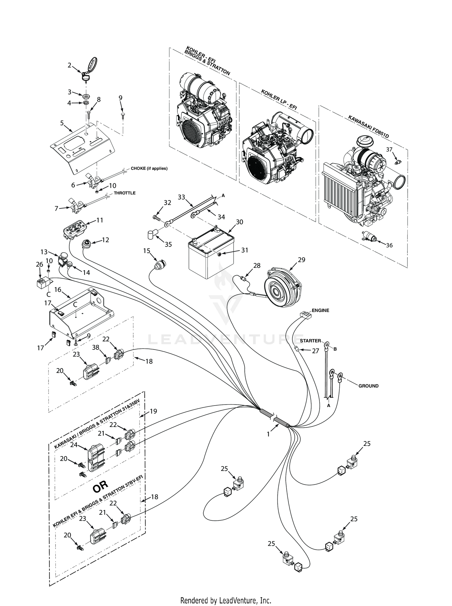 STTII ELECTRICAL SYSTEM - GASOLINE & LP ENGINES