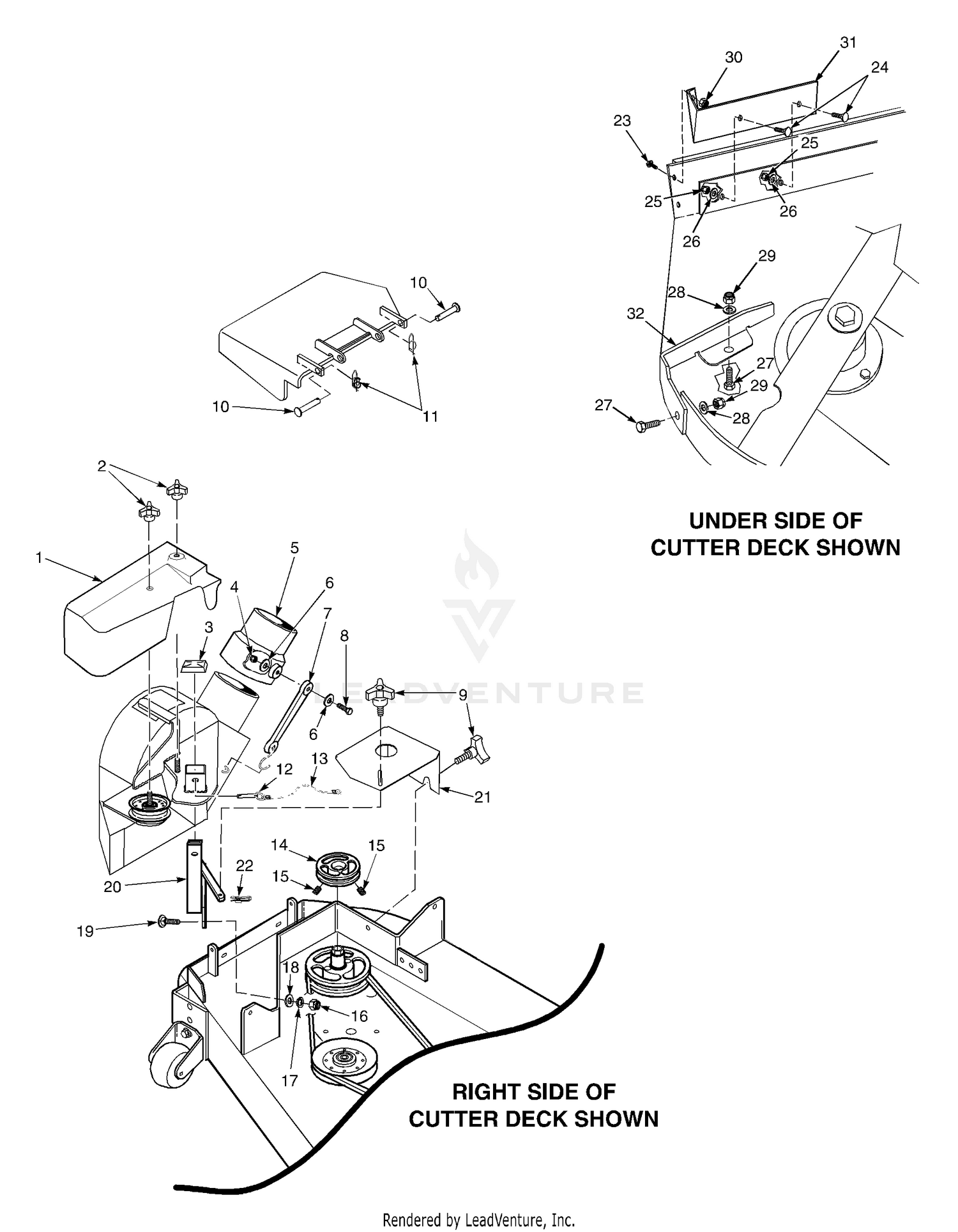 Blower Mounting Components 48" & 52"