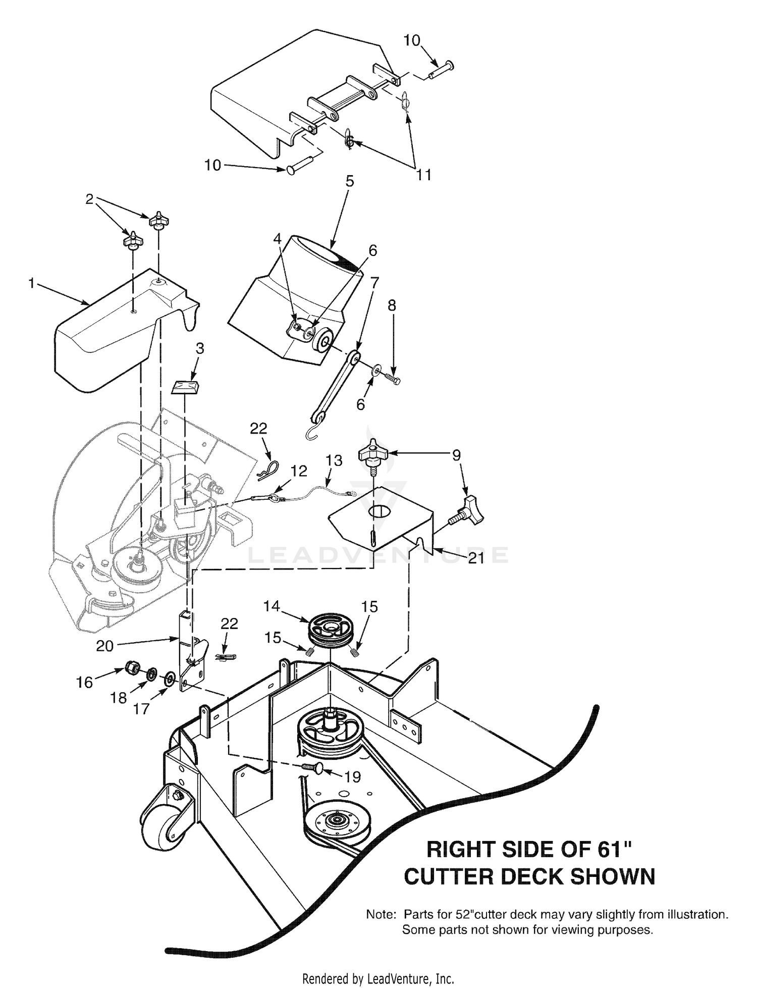 Blower Mounting Components 61"