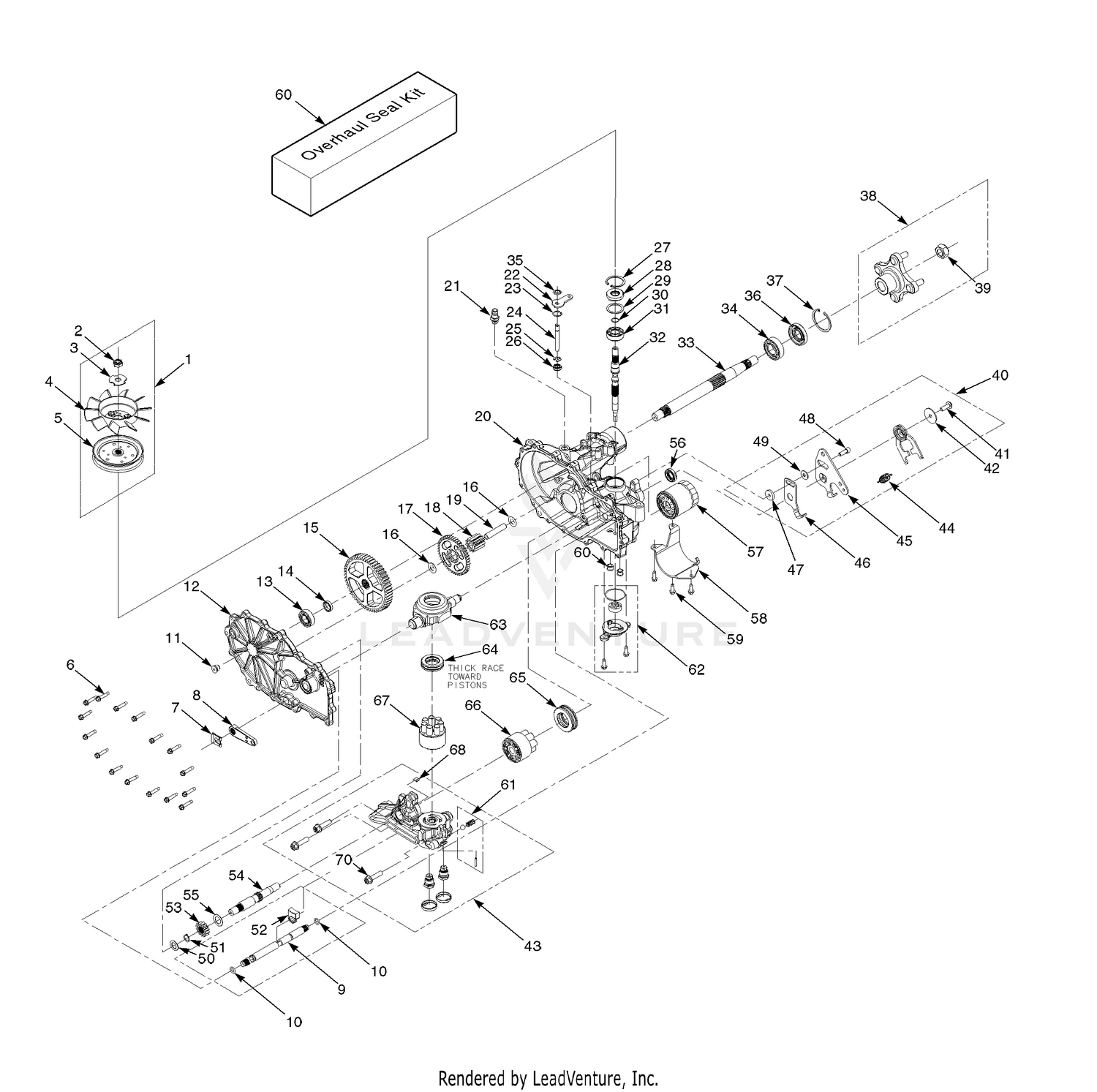 ZT-2800 Hydraulic Axle Assembly