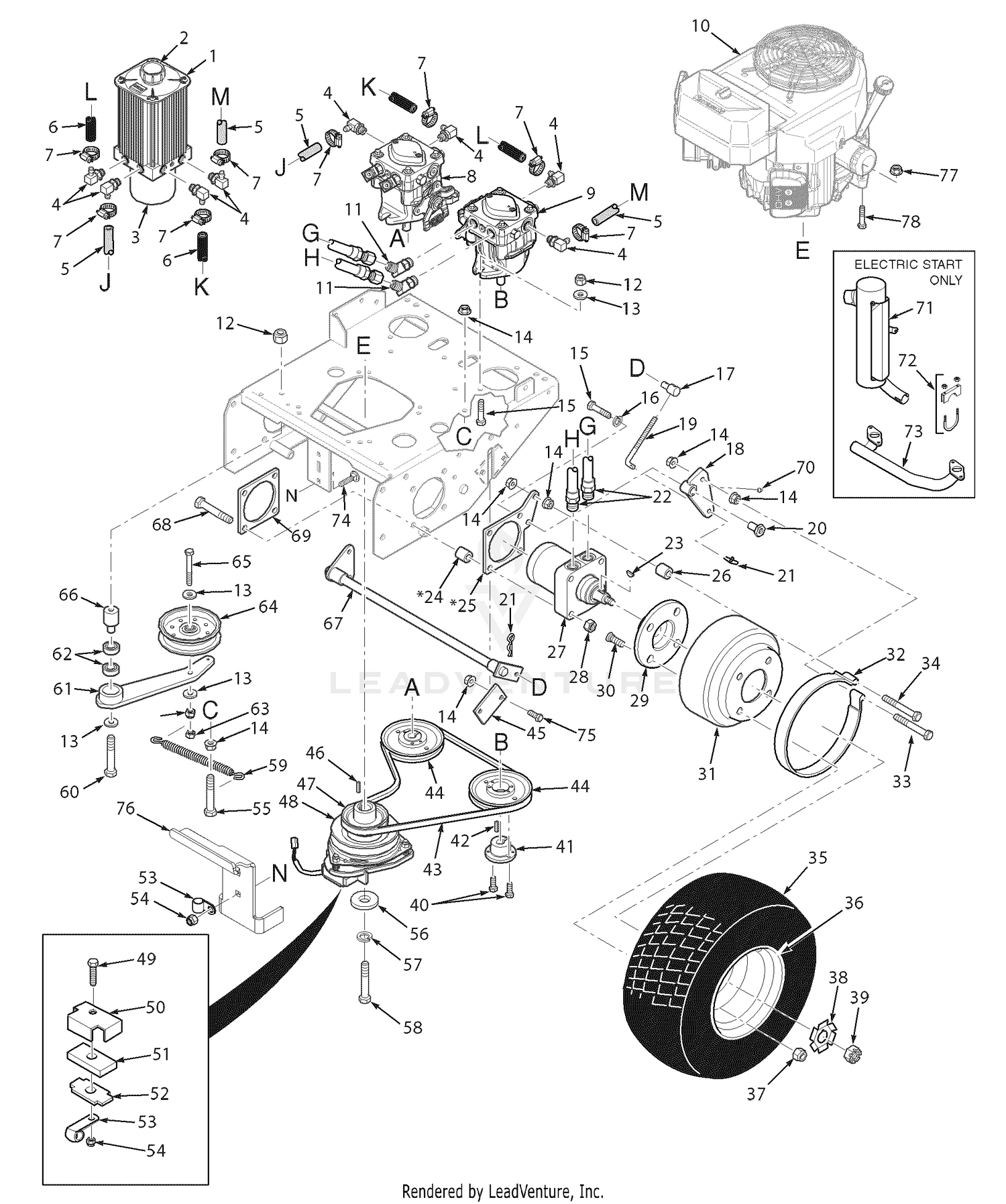 Hydraulic And Lower Brake Assembly