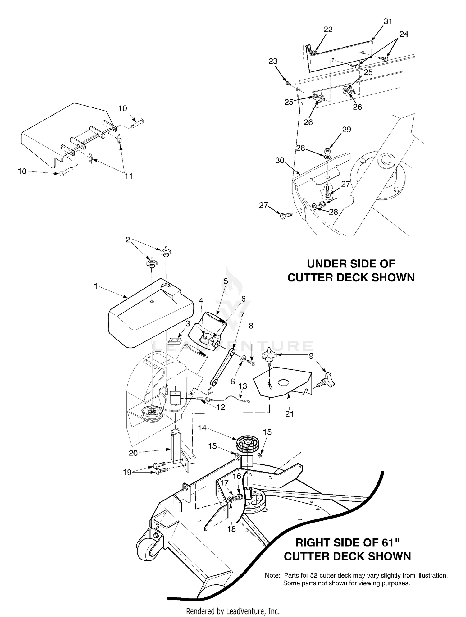 Blower Mounting Components - 61"