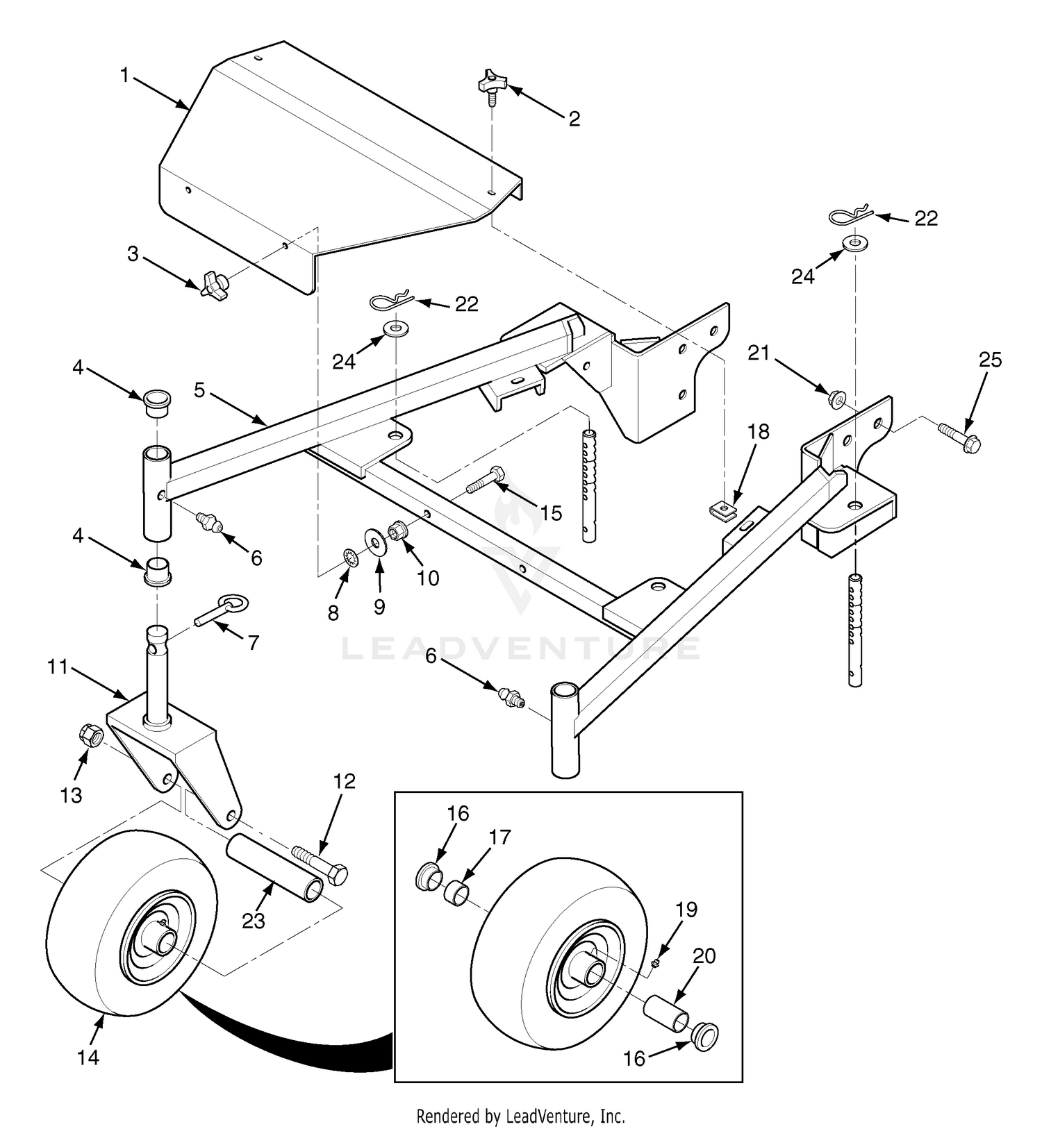 Deck Frame 48V And 52V