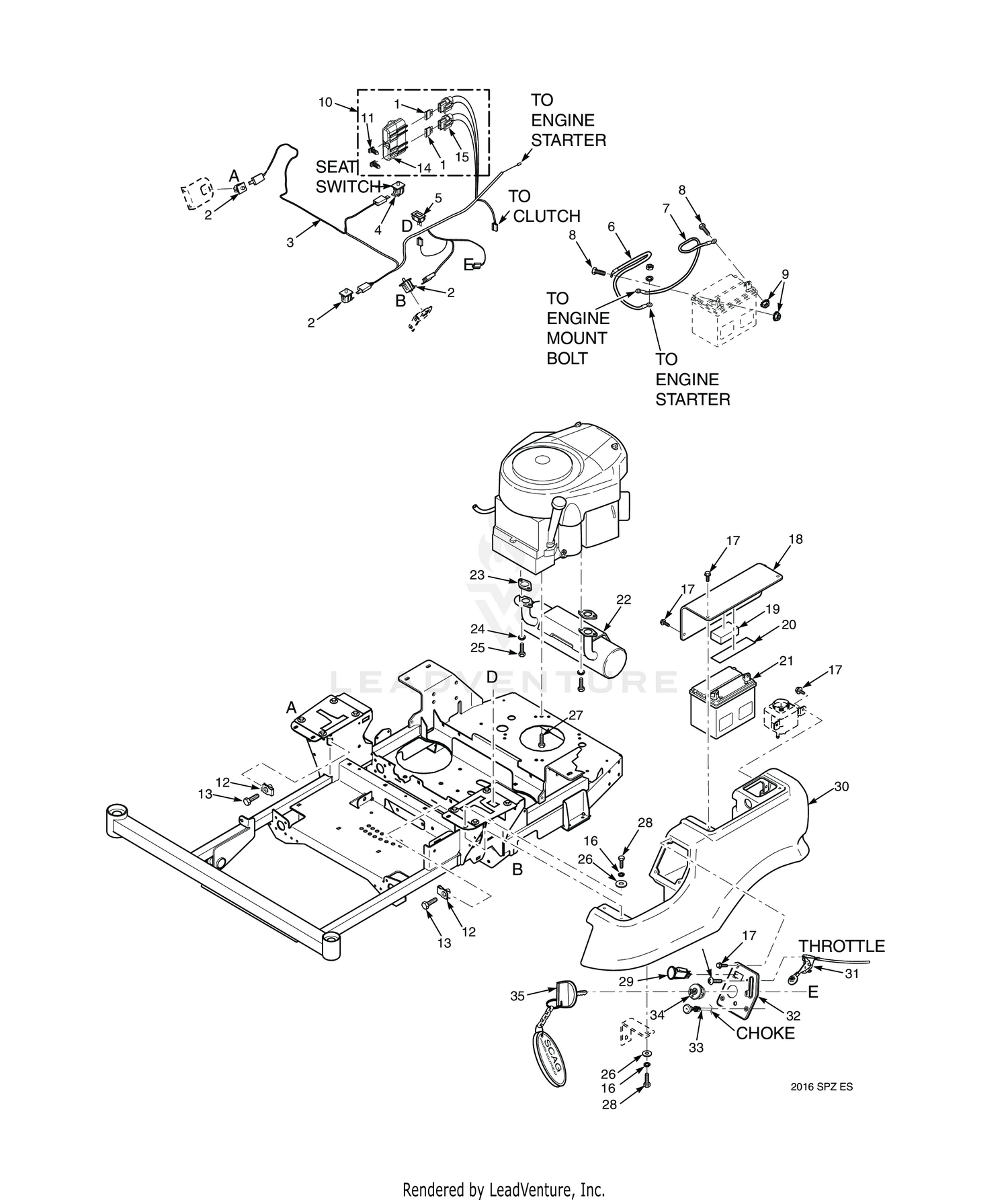 EXHAUST AND ELECTRICAL SYSTEM - SPZ
