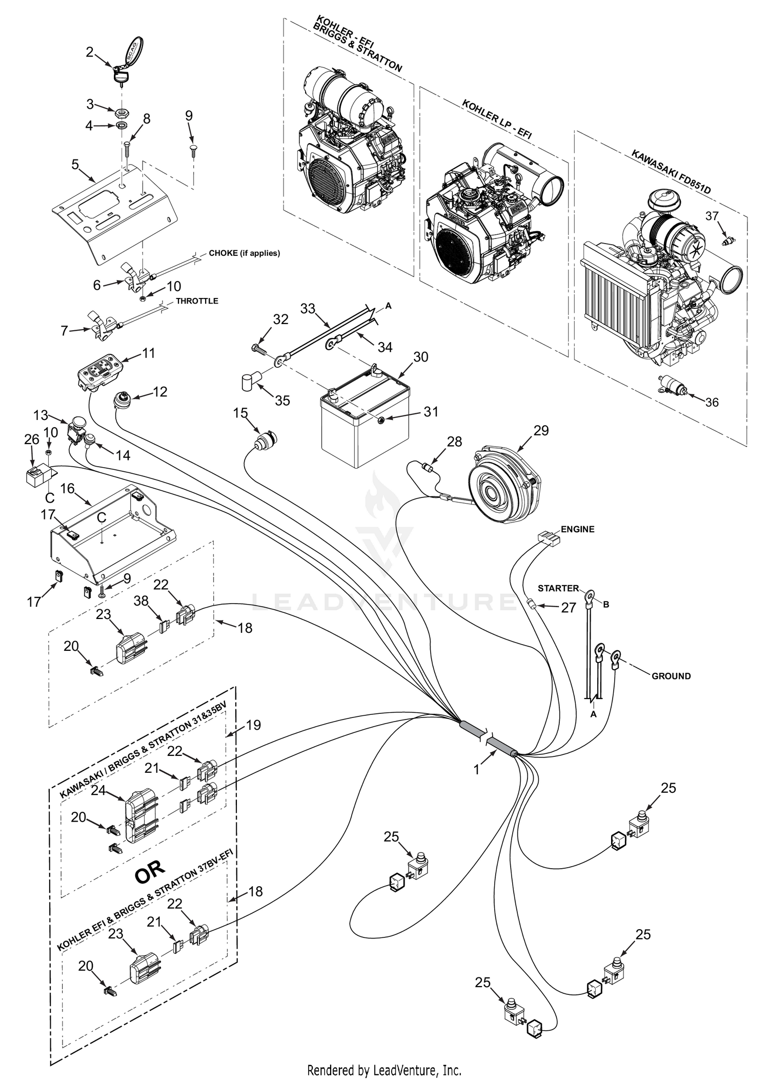 STTII ELECTRICAL SYSTEM - GASOLINE & LP ENGINES