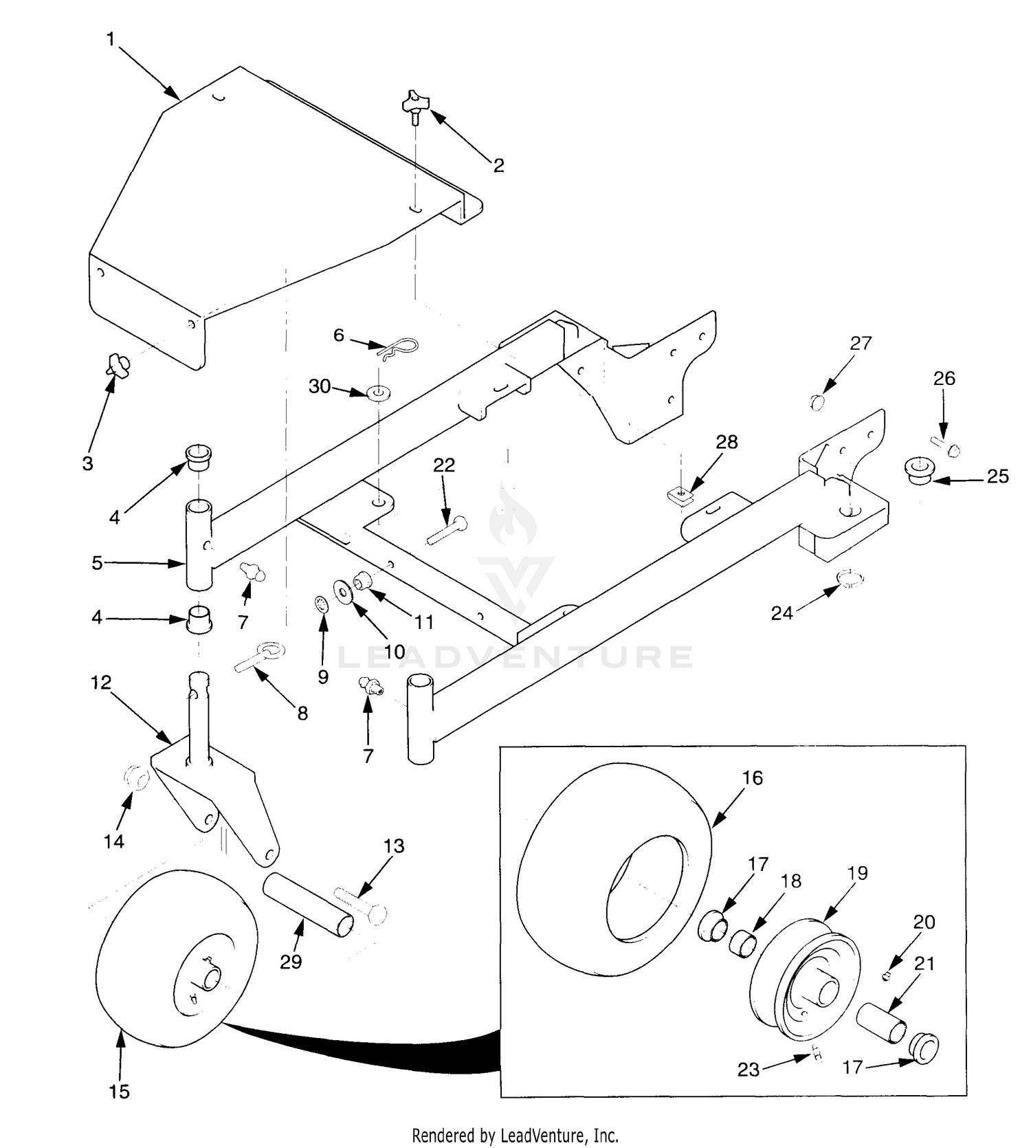 36" Deck Frame
