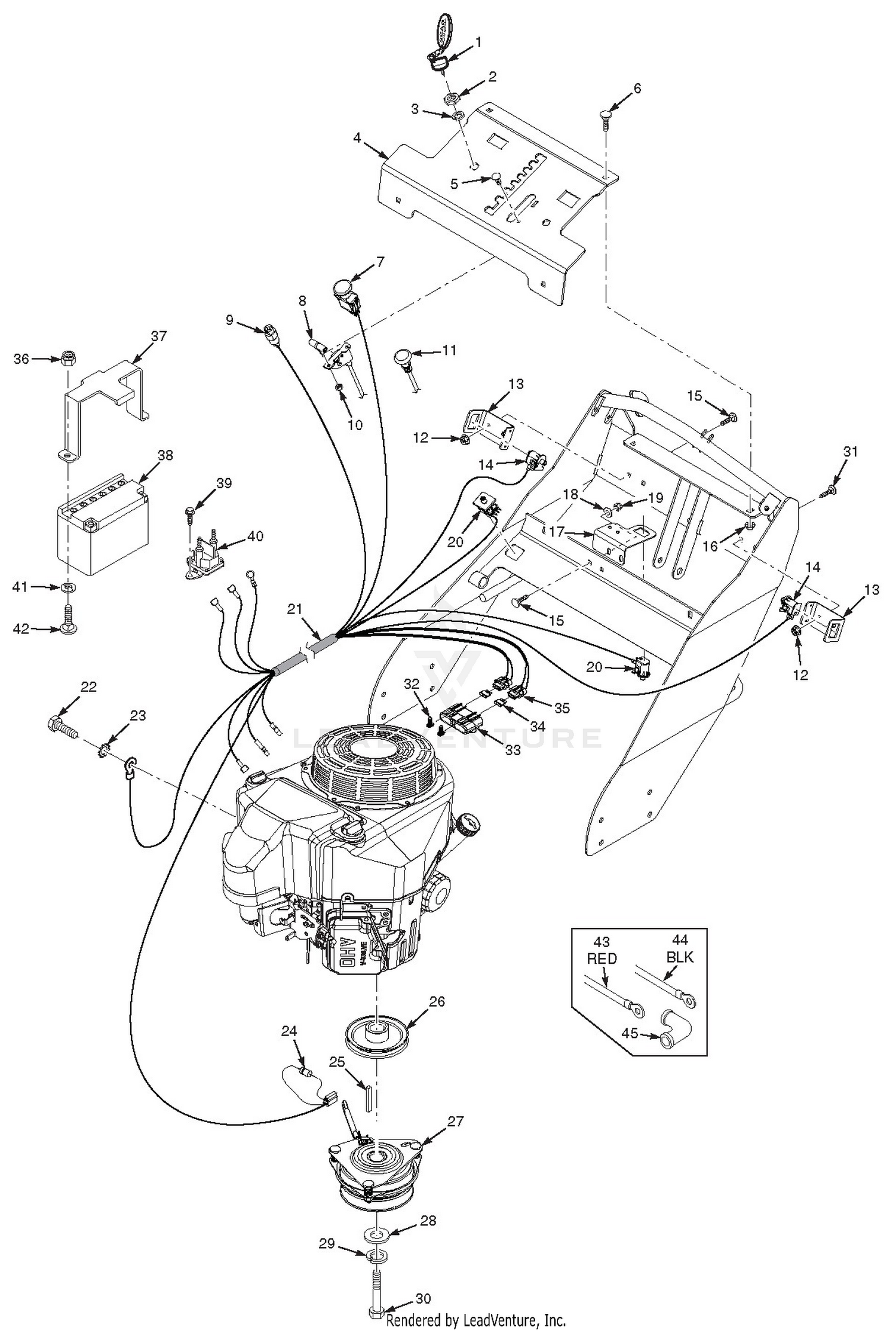 Electrical System And Throttle Control - Electric Start