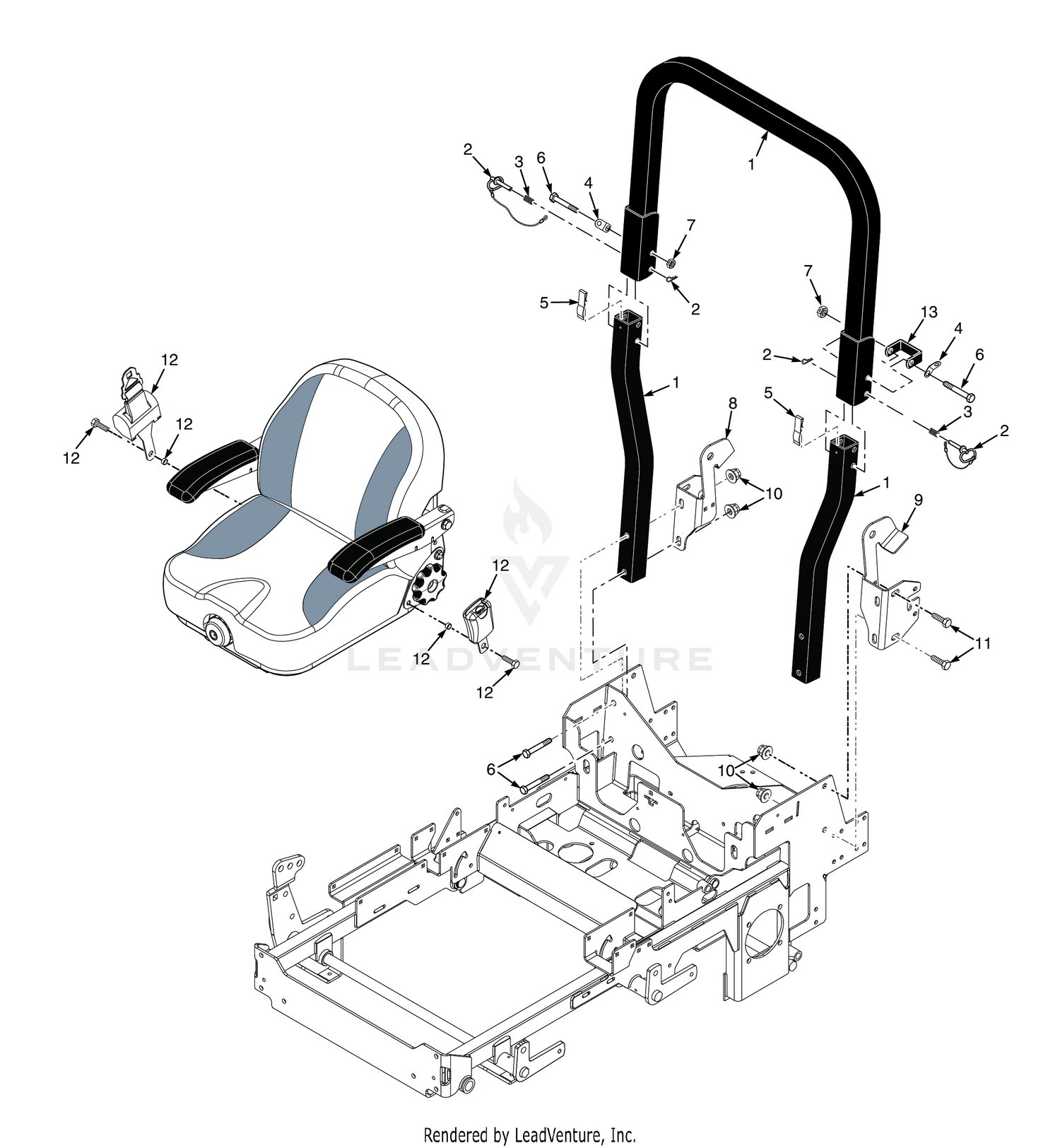 STCII FOLDABLE ROLL-OVER PROTECTION SYSTEM