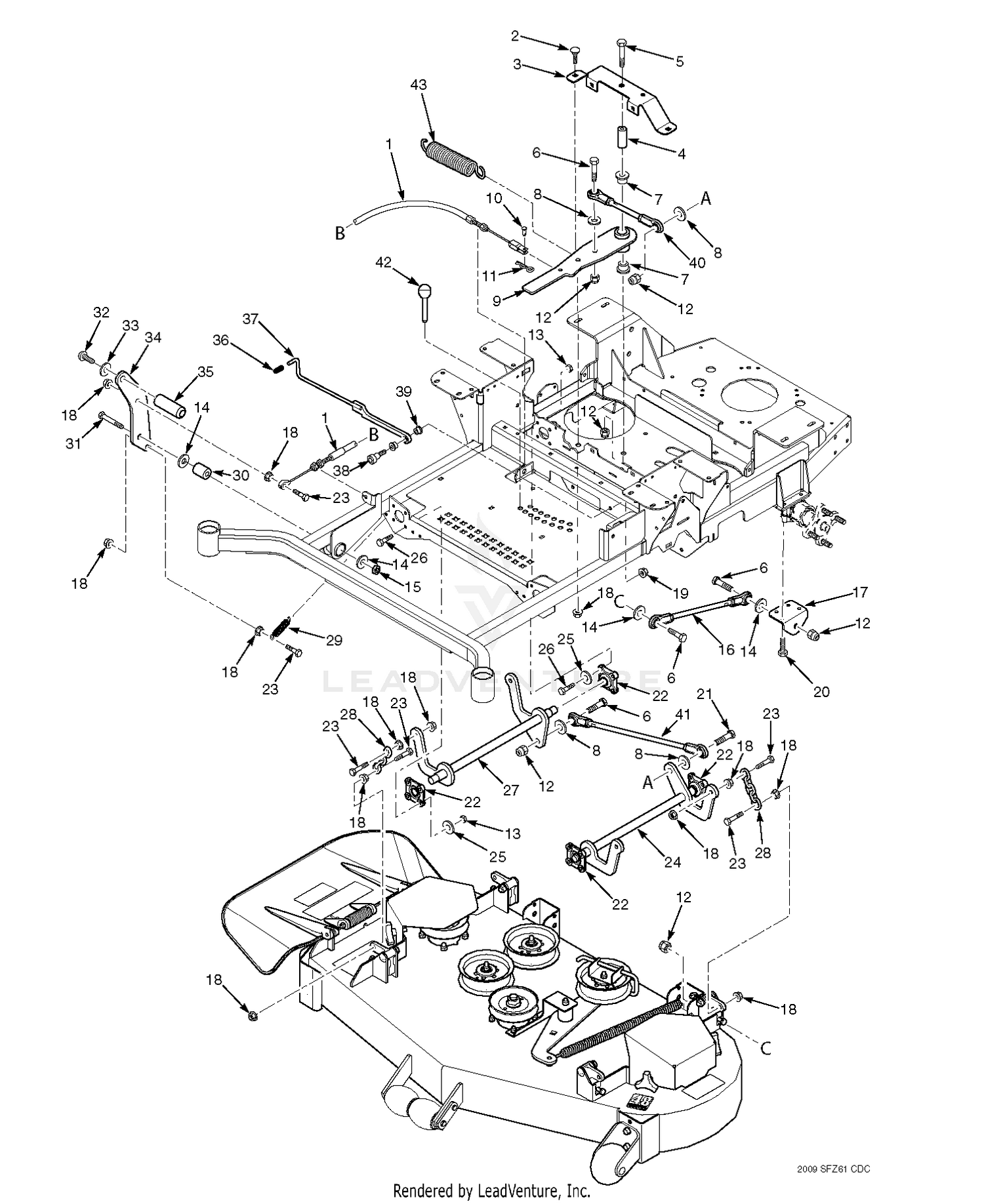 Cutter Deck Controls - SFZ61