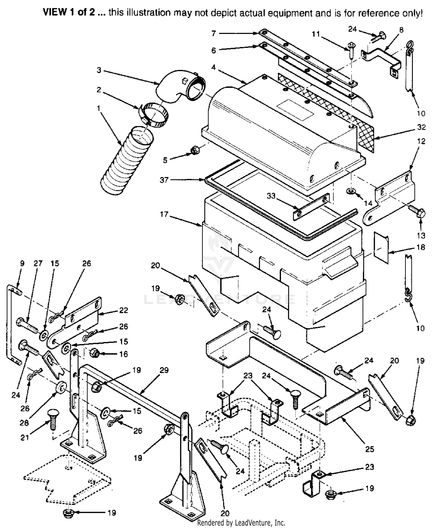 BUCKET SUPPORT COMPONENTS/WEIGHT KIT 42