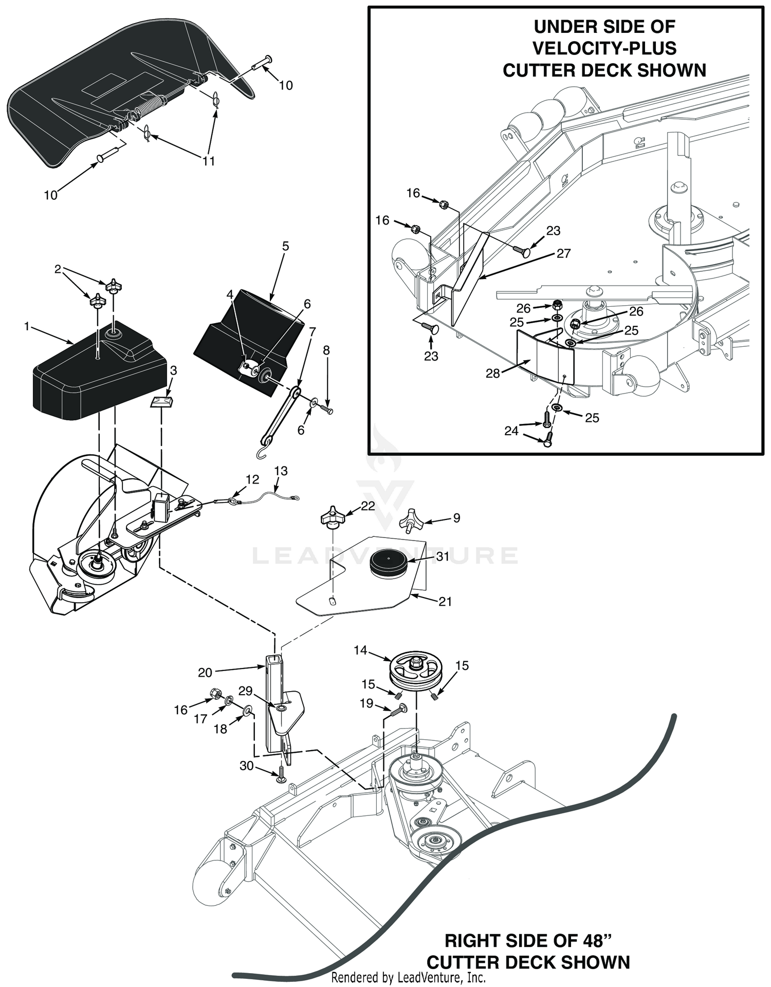 STC-61" & STCII-61" BLOWER MOUNTING COMPONENTS