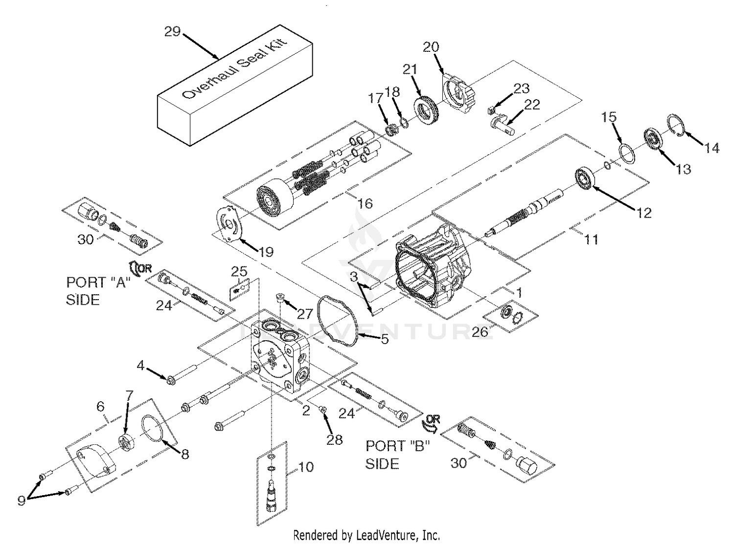 BDP-10A Hydraulic Pump Assembly