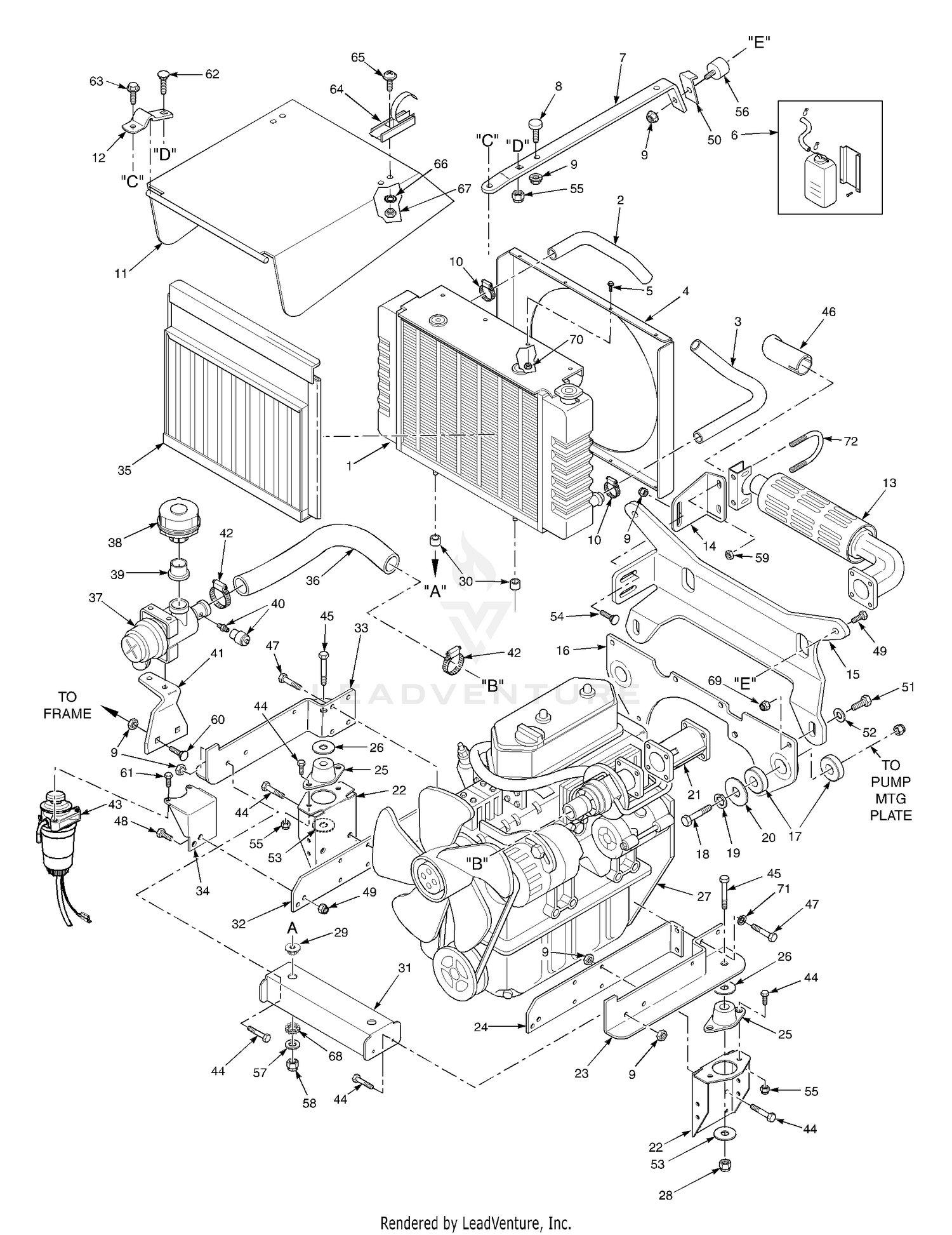 Radiator & Engine Brackets