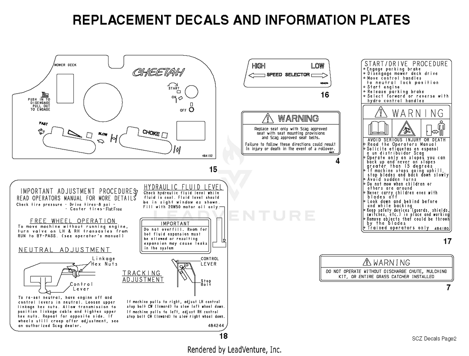 Replacement Decals And Information Plates (Part 2)