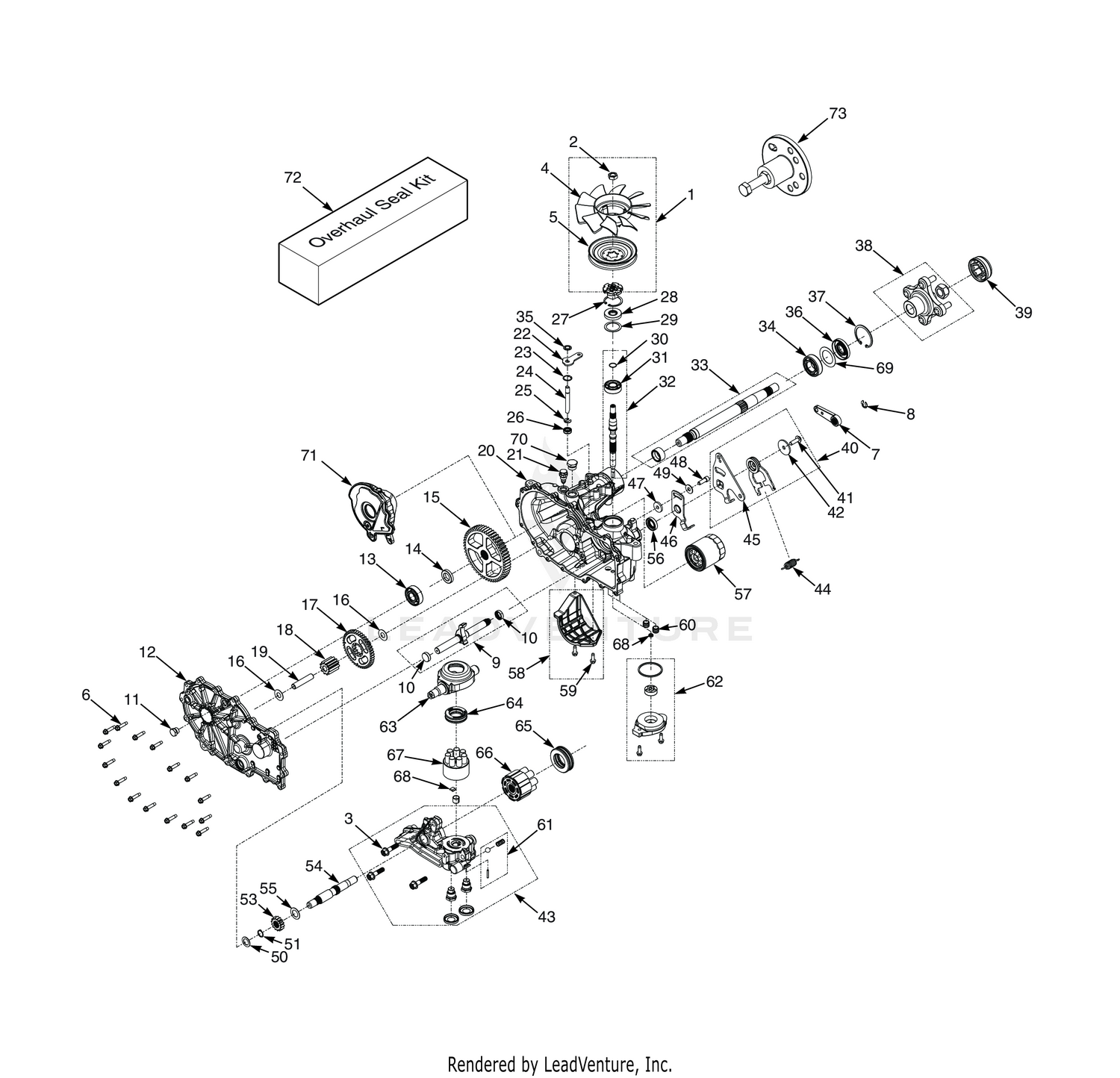 ZT-3100 HYDRAULIC AXLE ASSEMBLY - SPZ52