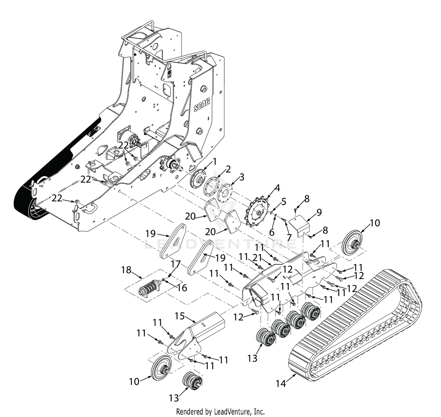 TRACK ASSEMBLY WIDE
