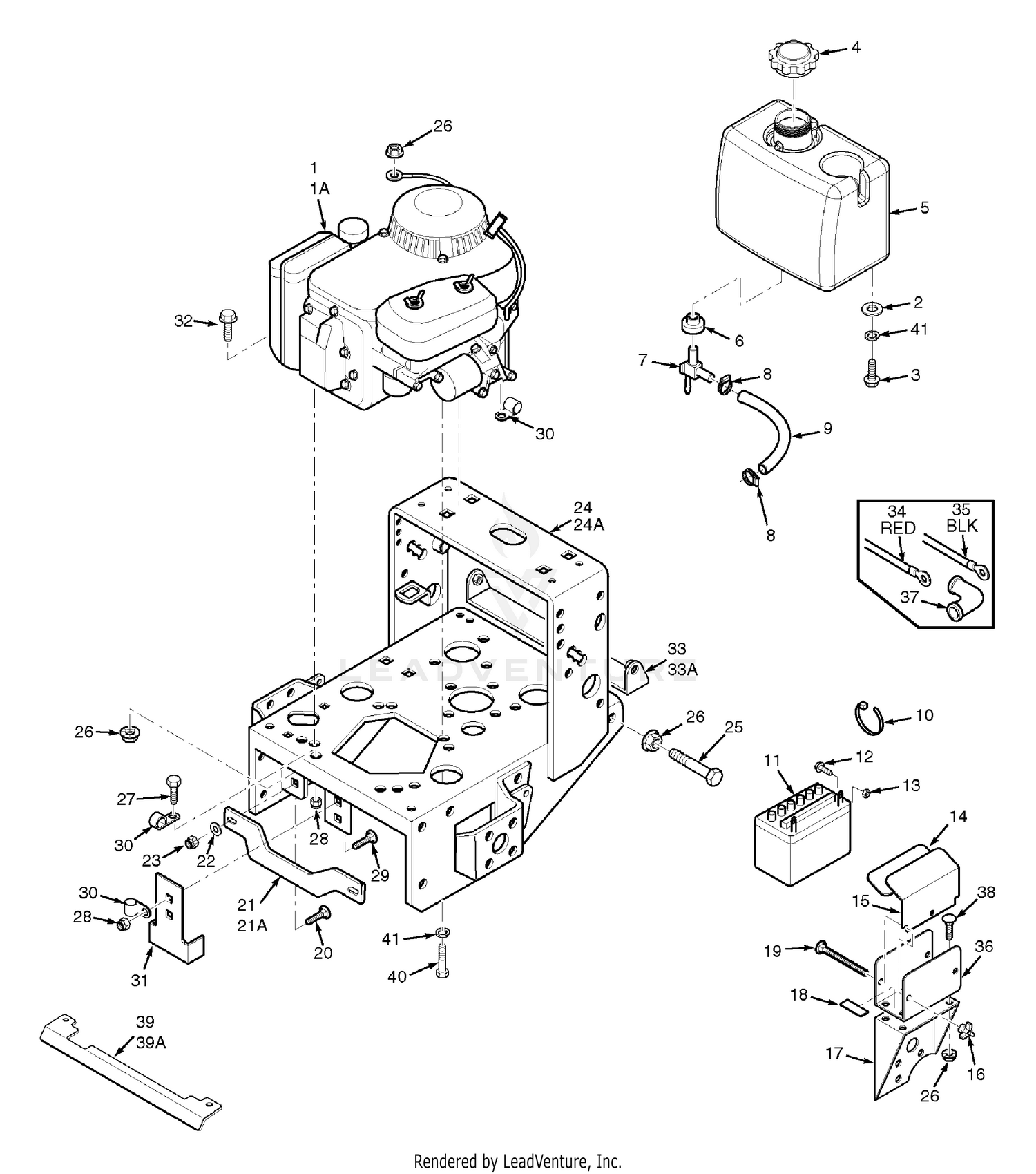 Engine Deck - Electric Start