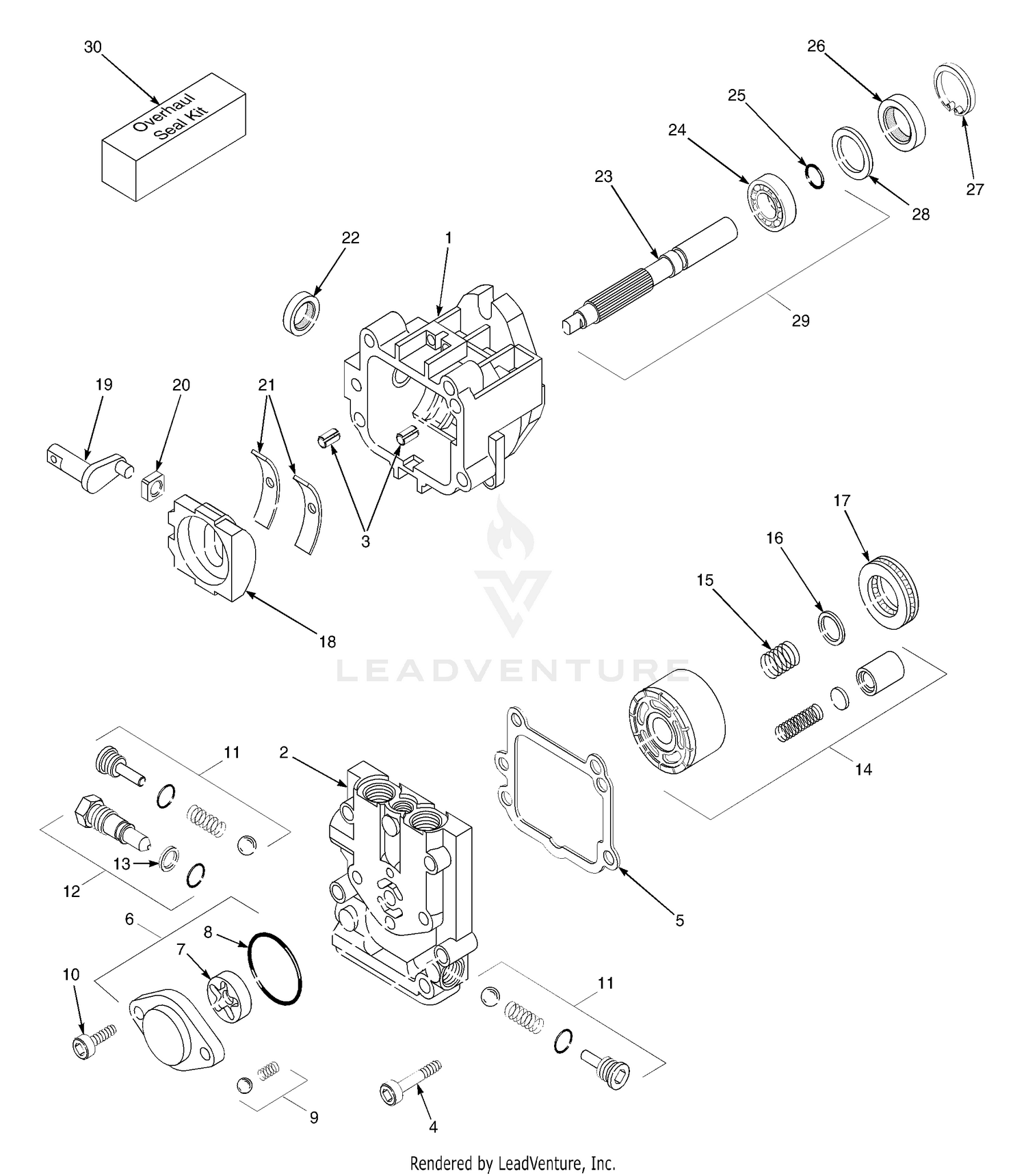 Hydraulic Pump Assembly (BDP-10L117)