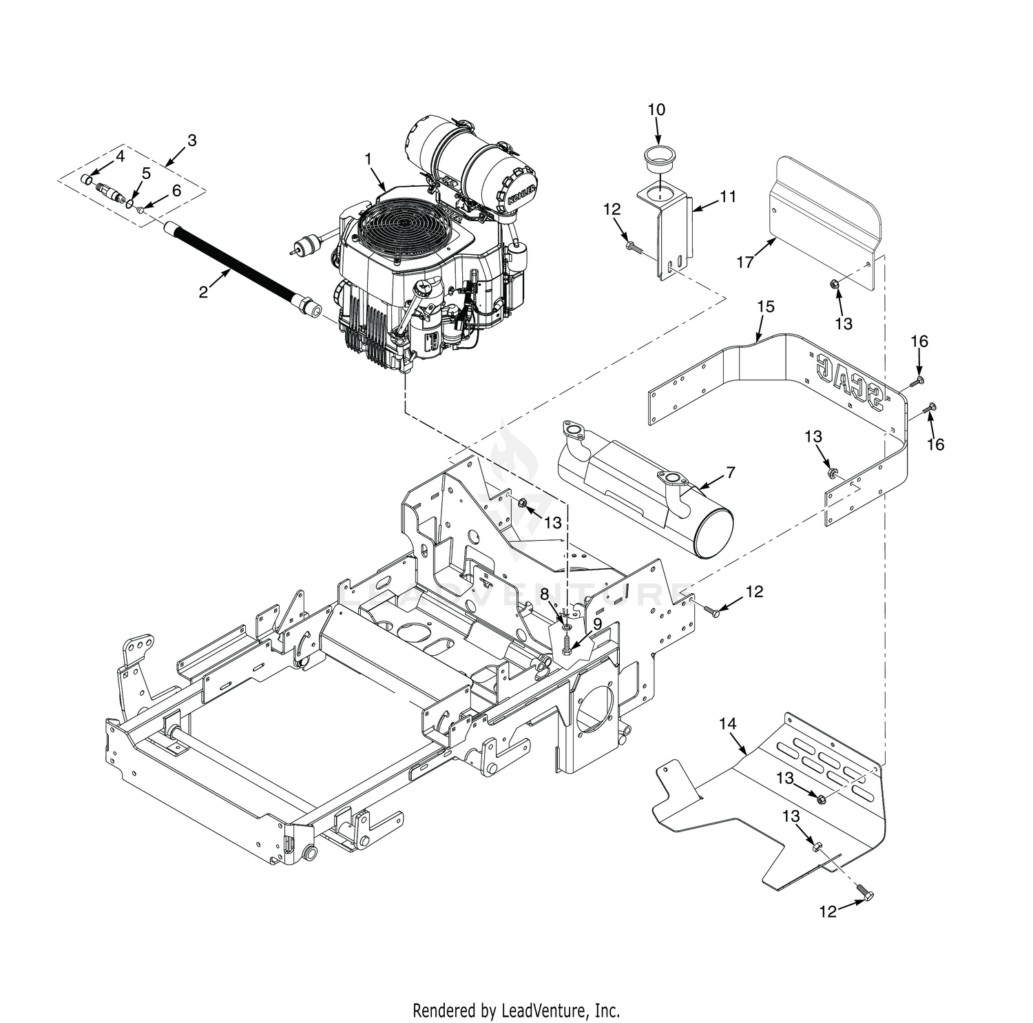 ENGINE & ATTACHING PARTS