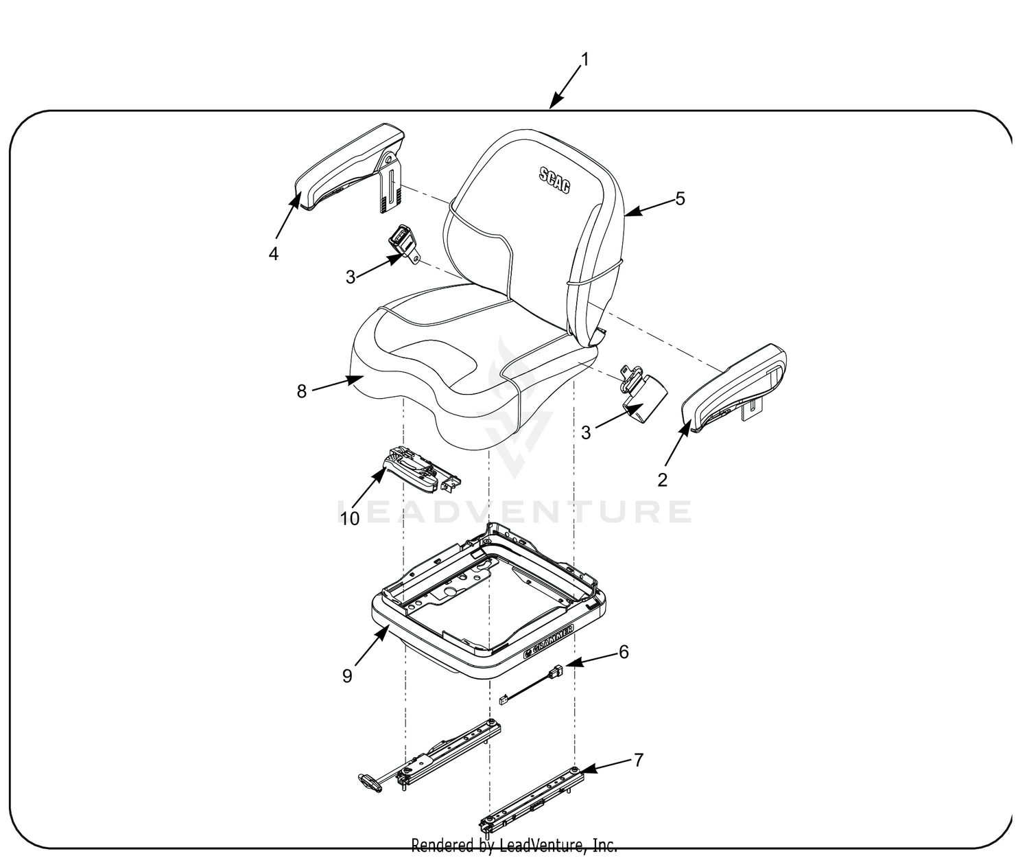 STTII SUSPENSION SEAT (GRAMMER SEAT)