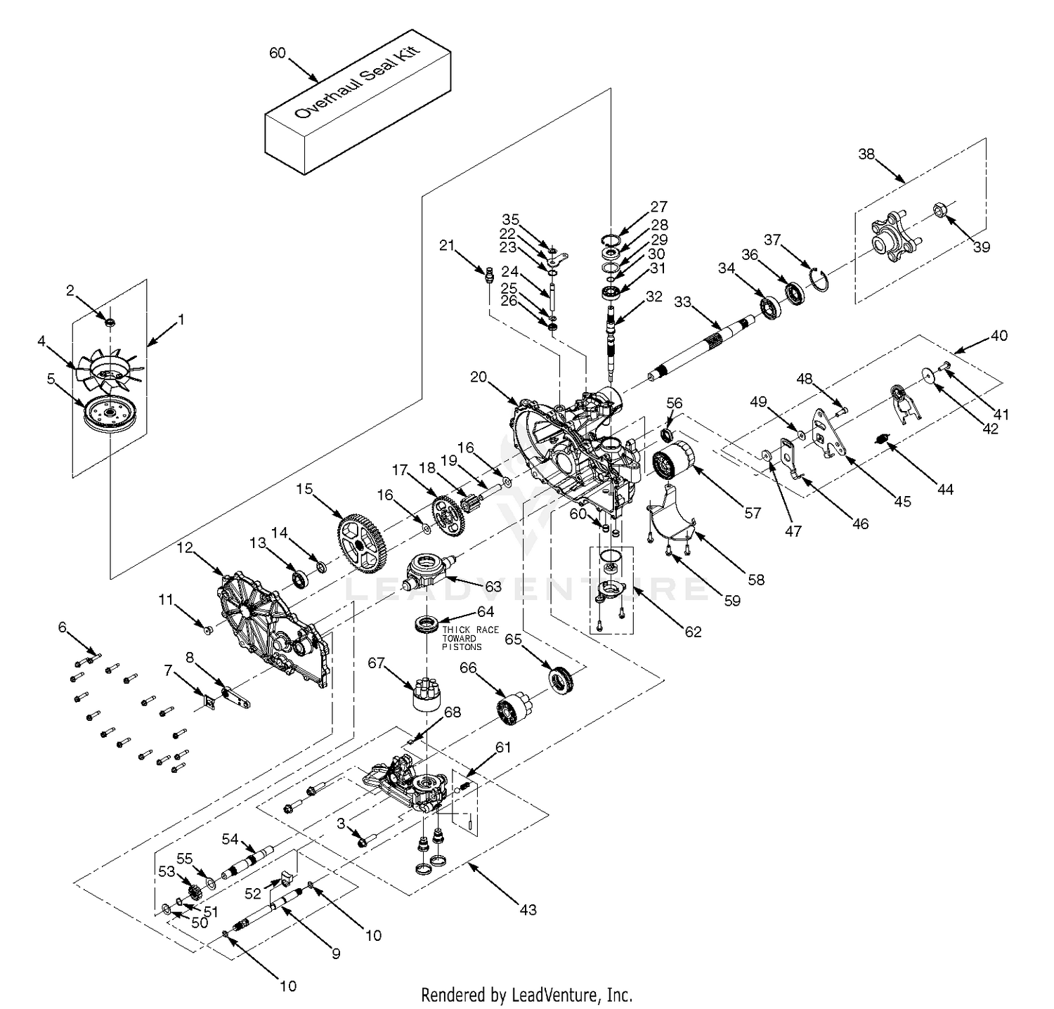 ZT-3100 Hydraulic Axle Assembly