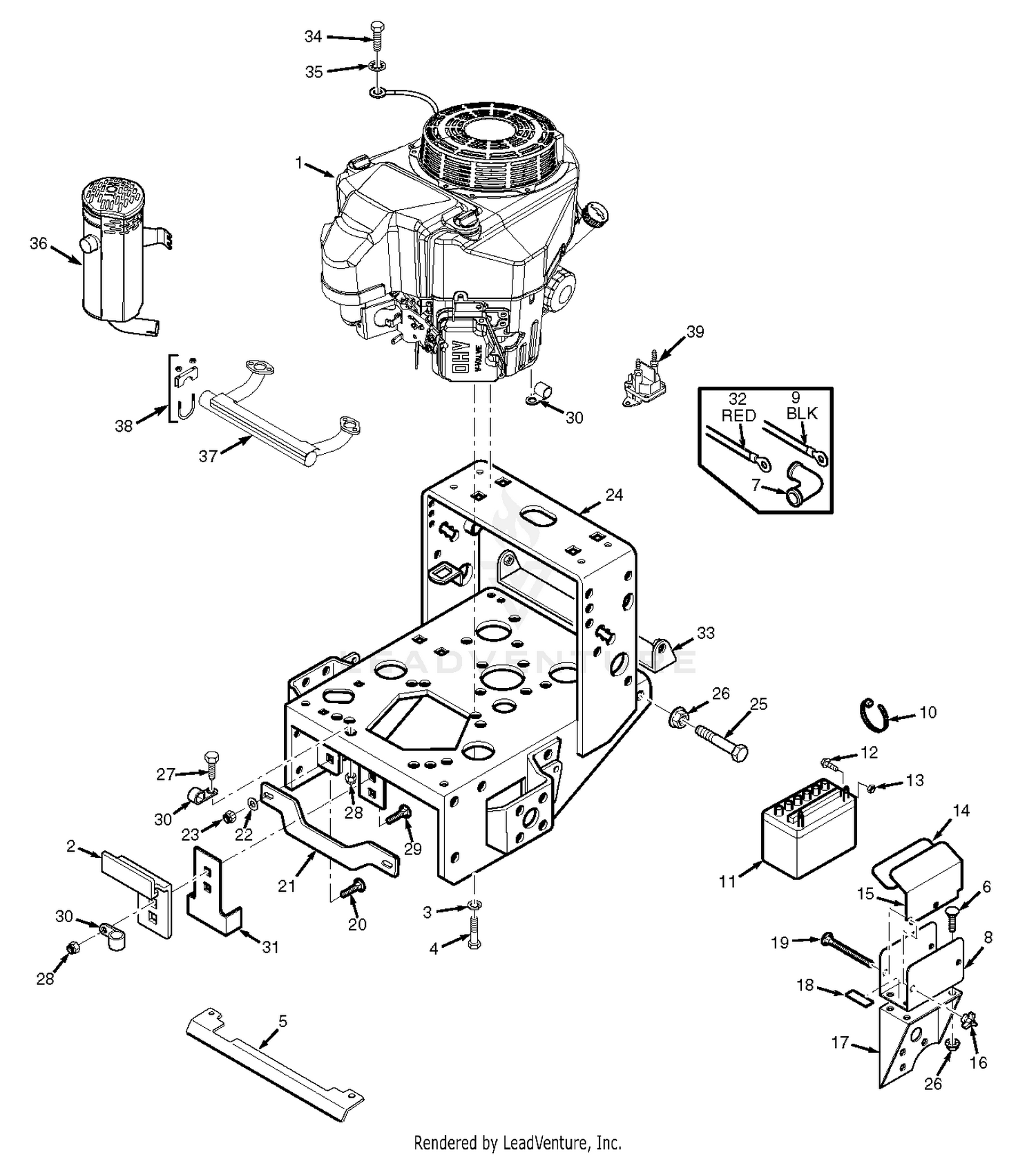 Engine Deck - Electric Start