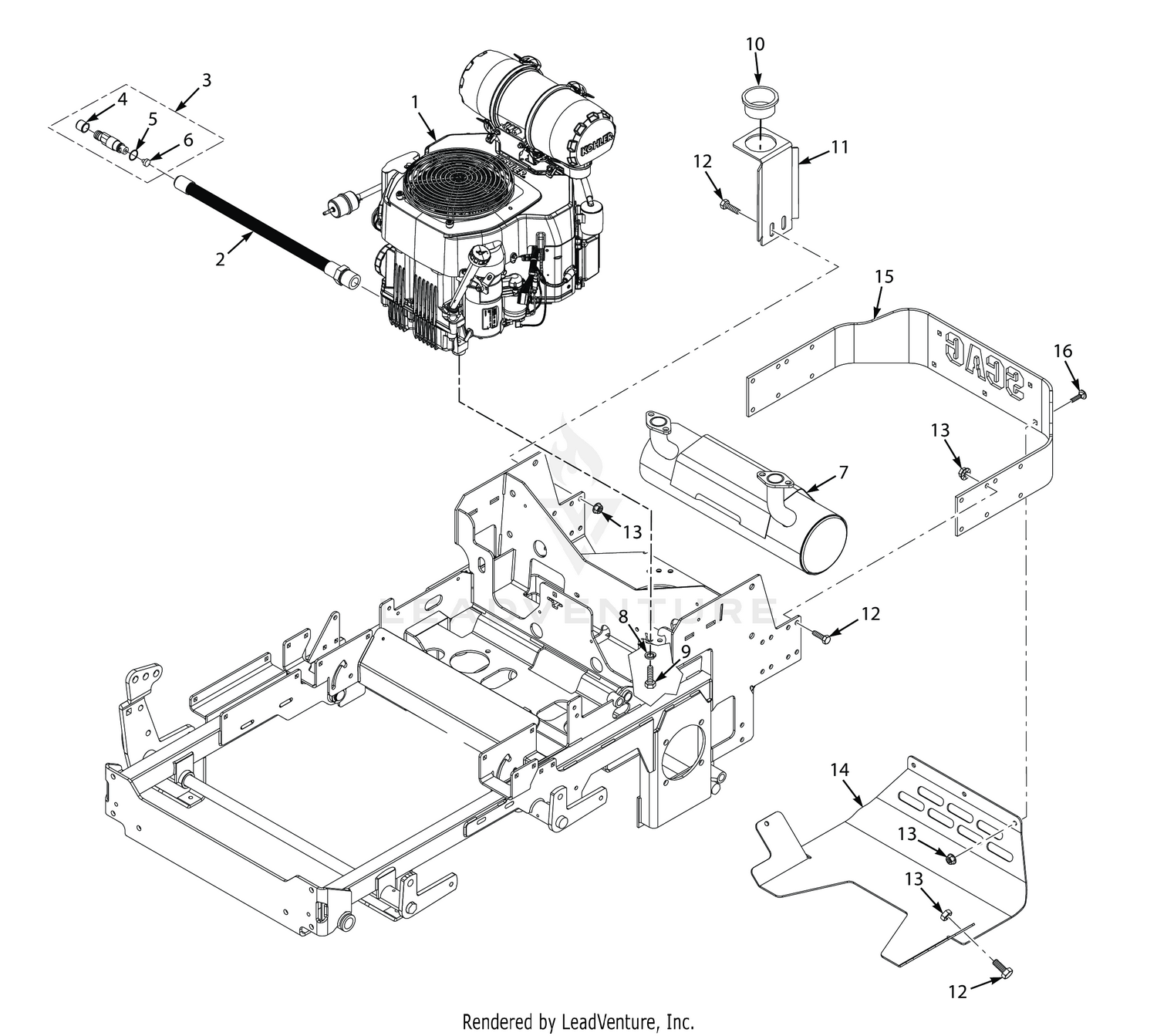 ENGINE & ATTACHING PARTS