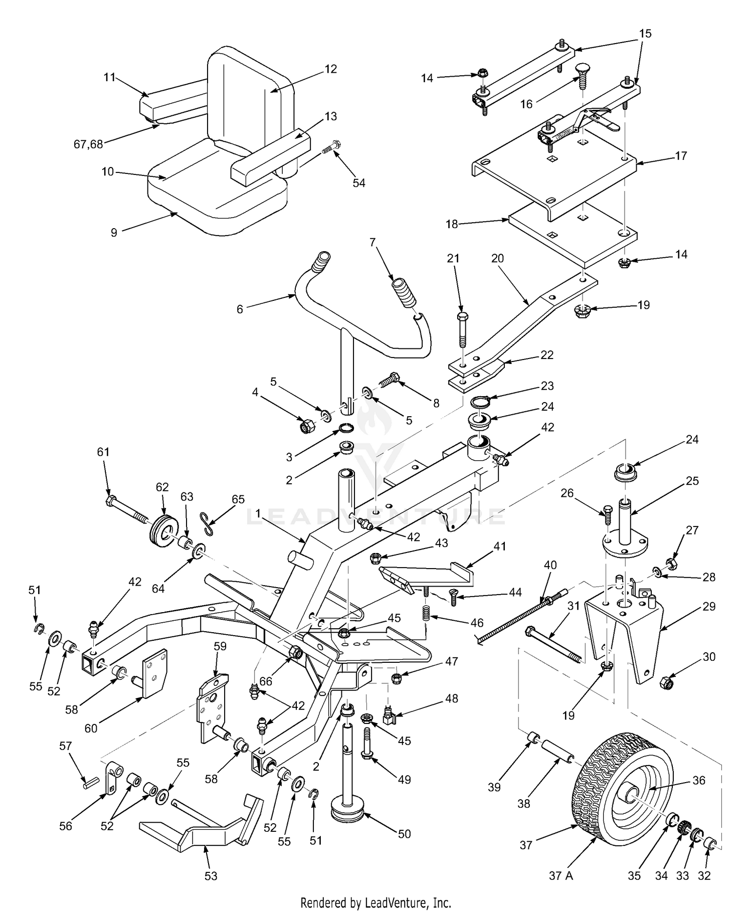 Rider Frame Assembly
