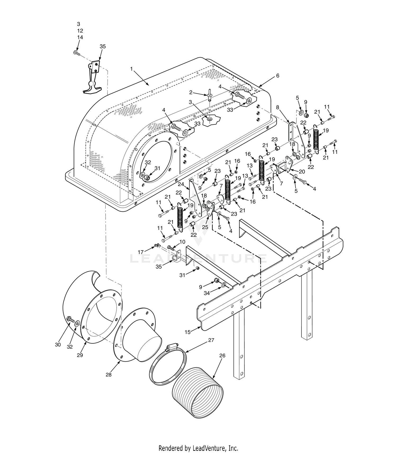 GC-3B HOOD COMPONENTS