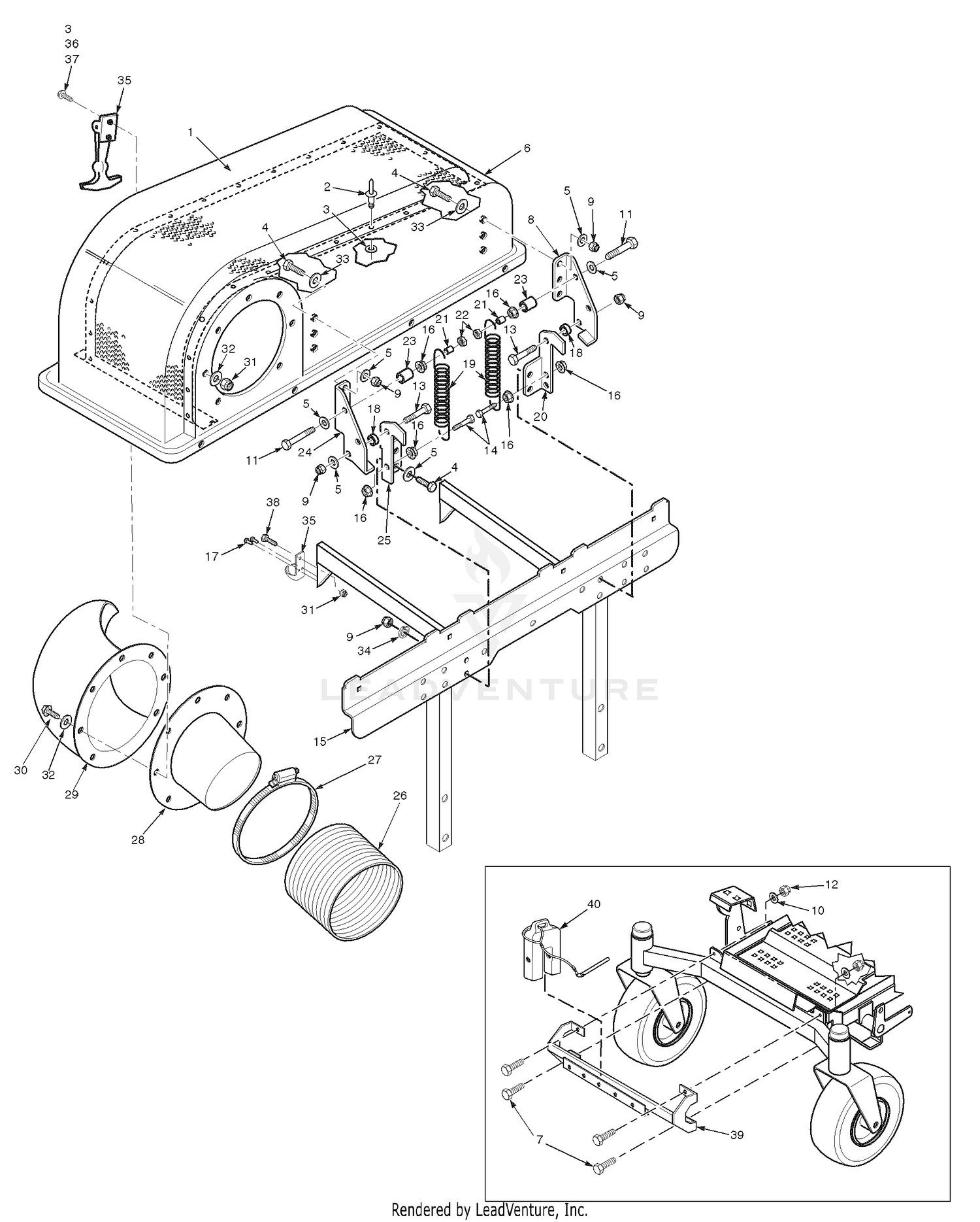 Bucket Support Components (Upper)