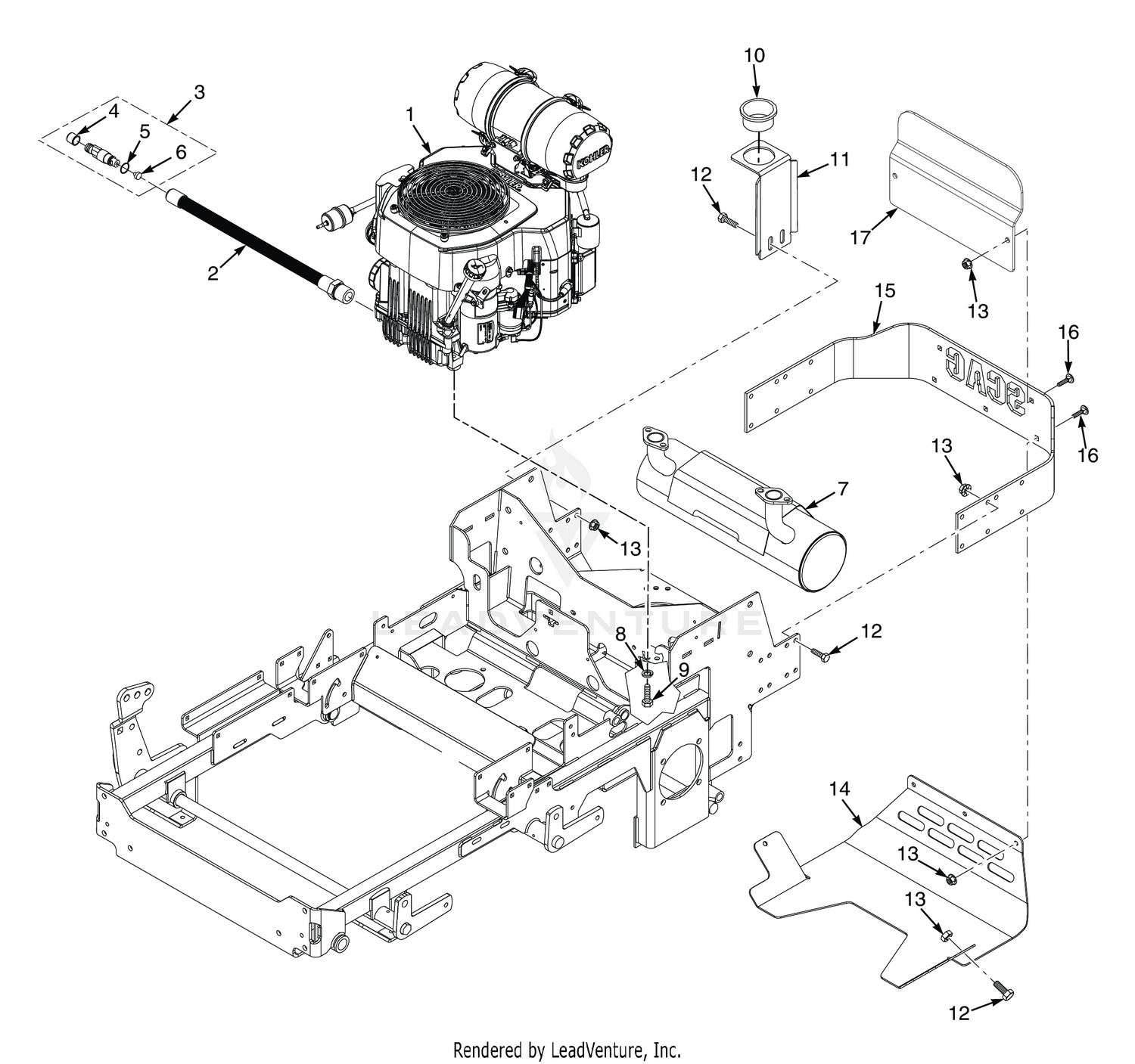 ENGINE & ATTACHING PARTS